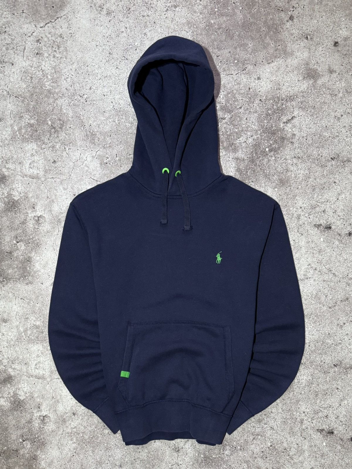 Polo Ralph Lauren Polo Ralph Lauren Vintage Blue Basic Hoodie Streetwear y2k Size US S / EU 44-46 / 1 - 1 Thumbnail