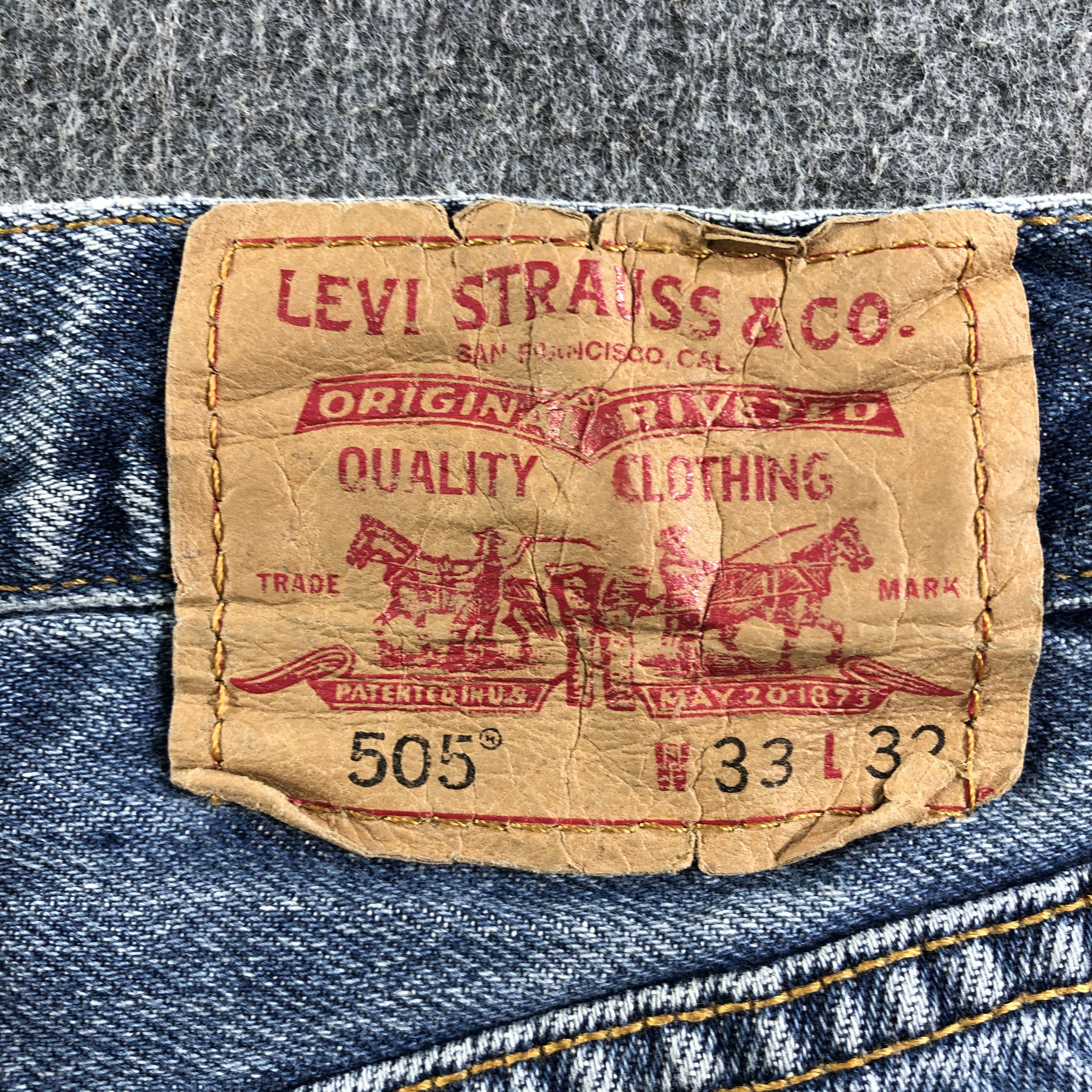 Levi's Vintage Blue Wash Levis 505 Jeans-J3176 Size US 32 / EU 48 - 5 Thumbnail