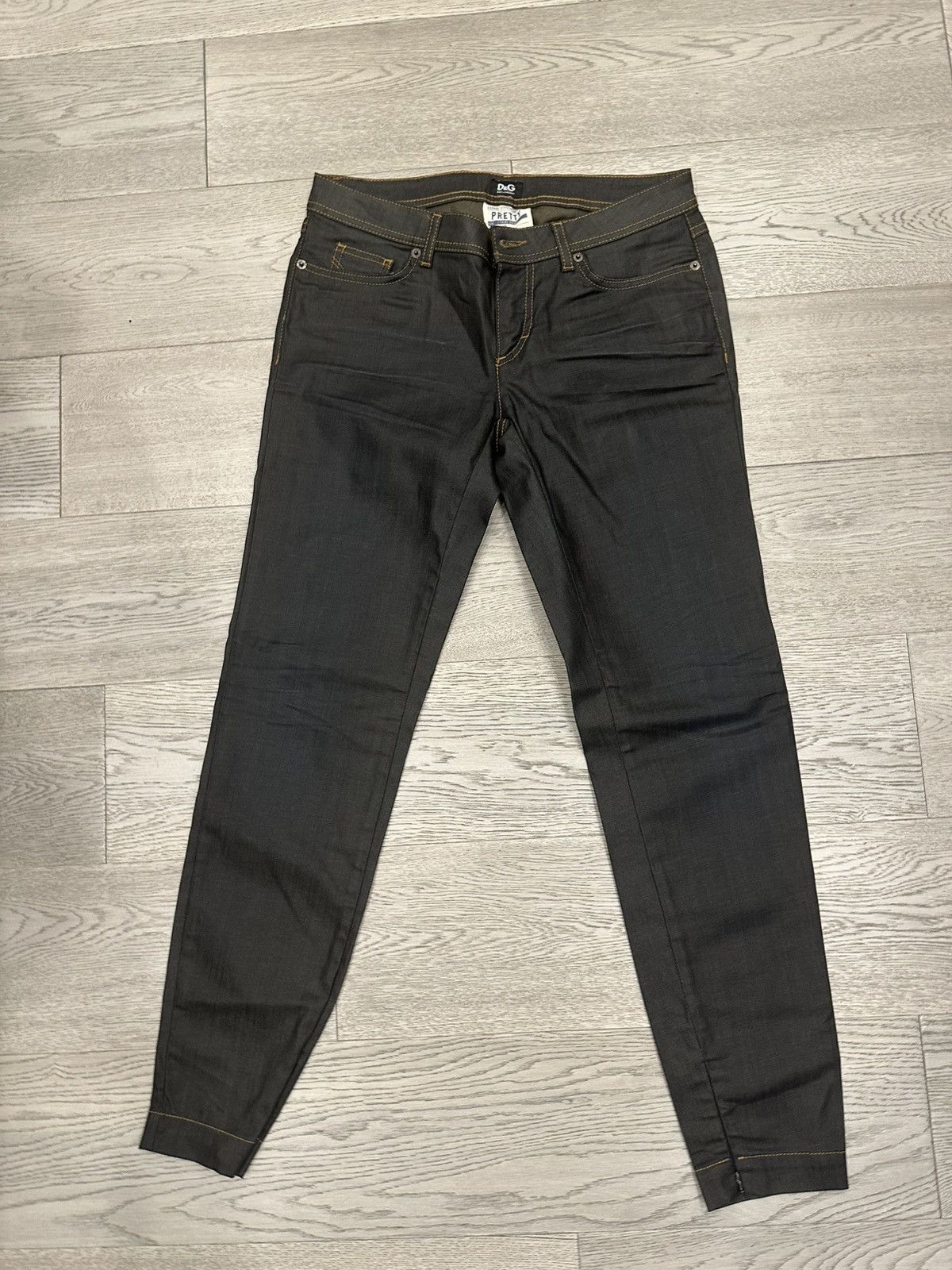 Dolce & Gabbana × Vintage Dark Gray-Blue Dolce&Gabbana Jeans Size 28" / US 6 / IT 42 - 1 Thumbnail