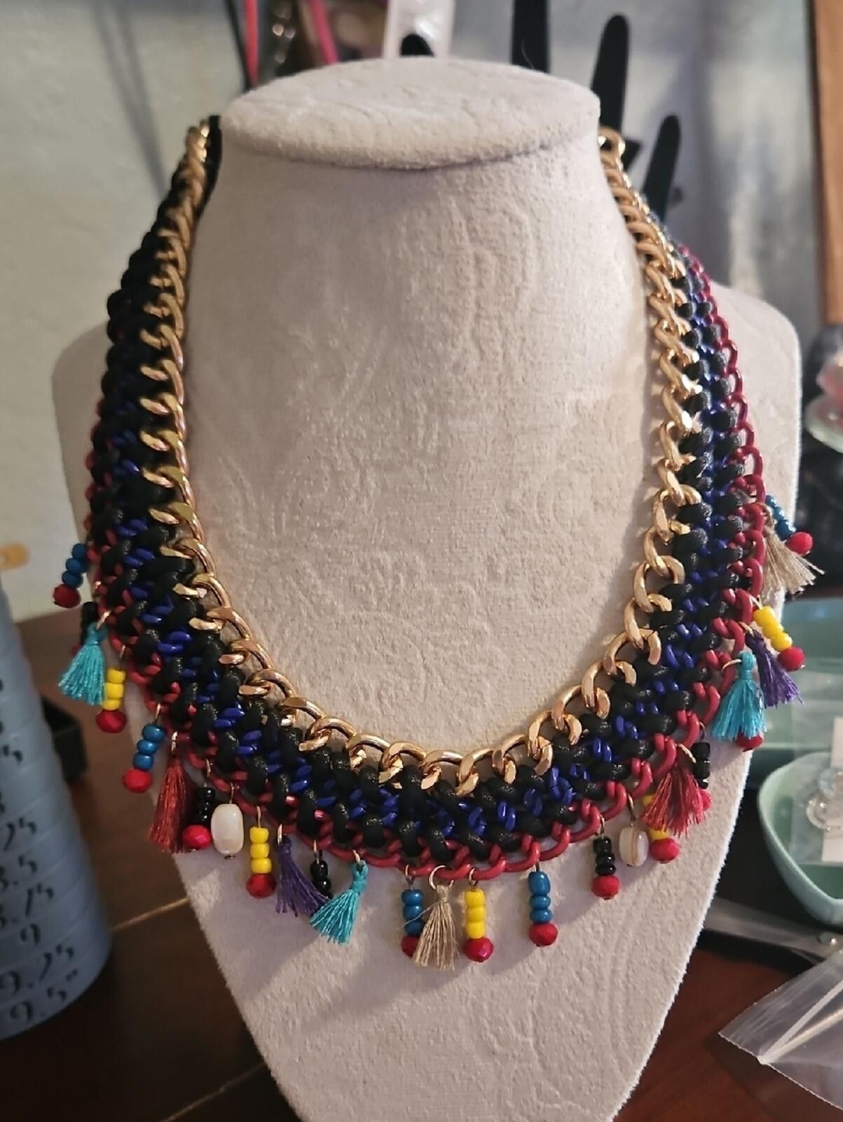 Other Boho Multicolor Tassel Chain Necklace Size ONE SIZE - 1 Thumbnail