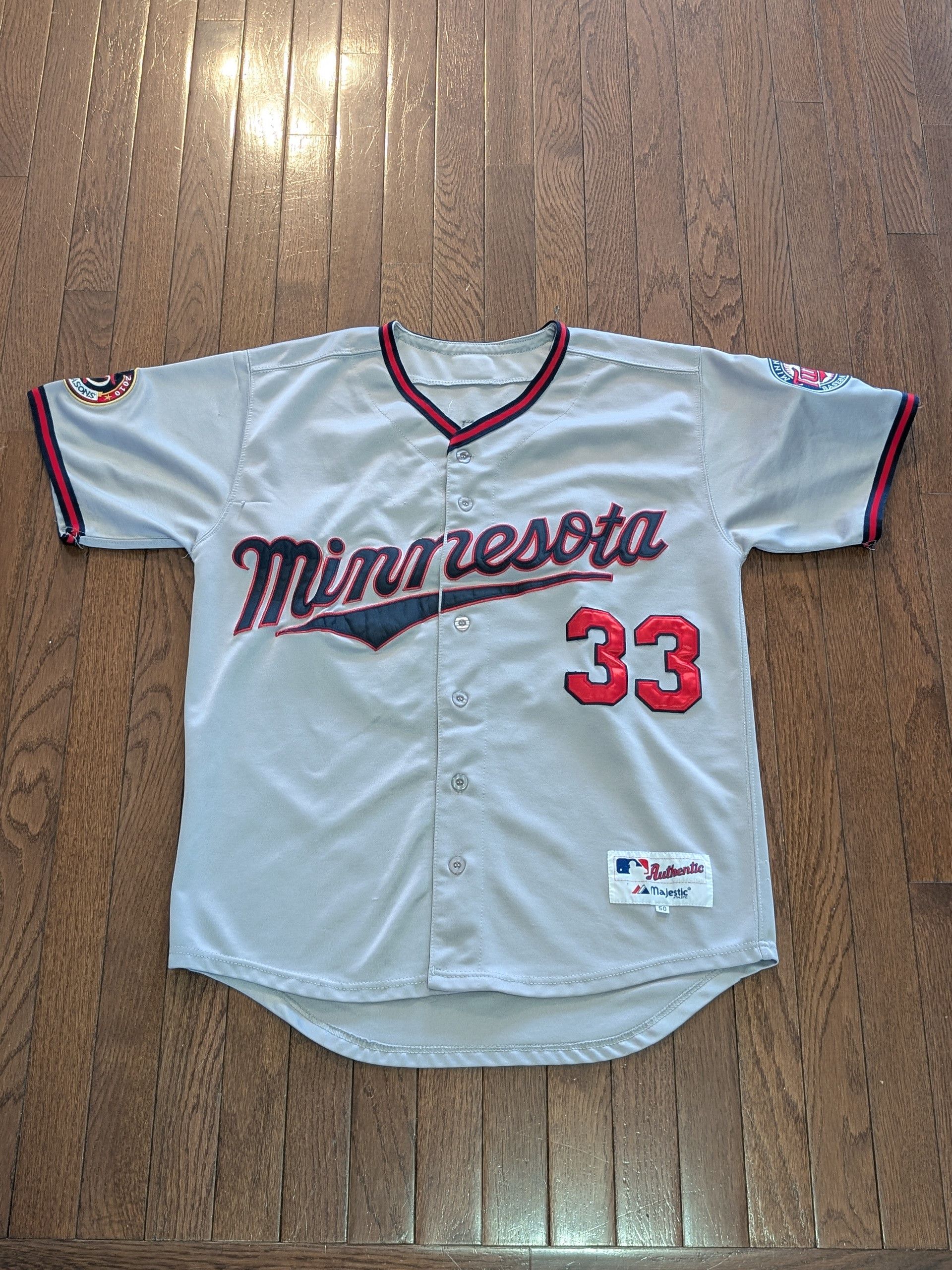 Majestic Justin Morneau Minnesota Twins Majestic Jersey- Size 50 (XL) Size US XL / EU 56 / 4 - 1 Thumbnail
