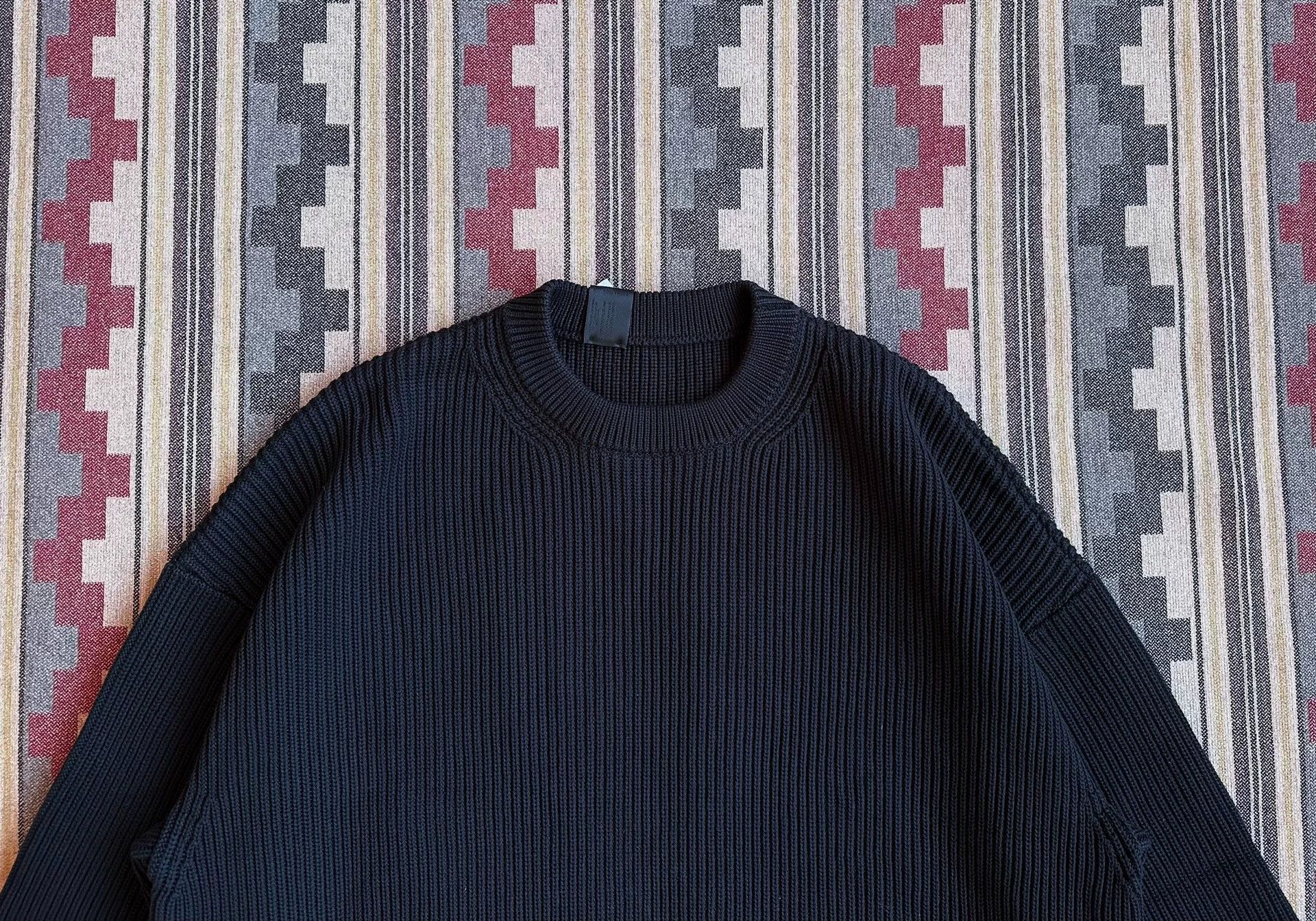 N.Hoolywood N.HOOLYWOOD JAPAN MADE WAFFLE SOLID CREW NECK KNIT 42/XL Size US XL / EU 56 / 4 - 3 Thumbnail