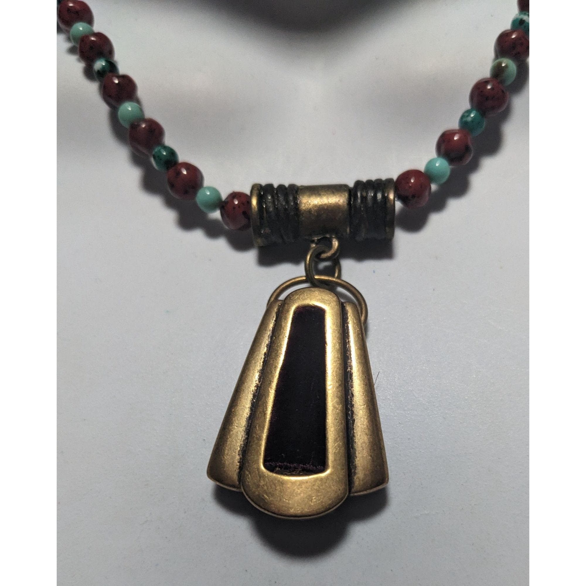 Chicos Chico's Vintage Velvet Beaded Pendant Necklace Size ONE SIZE - 7 Thumbnail