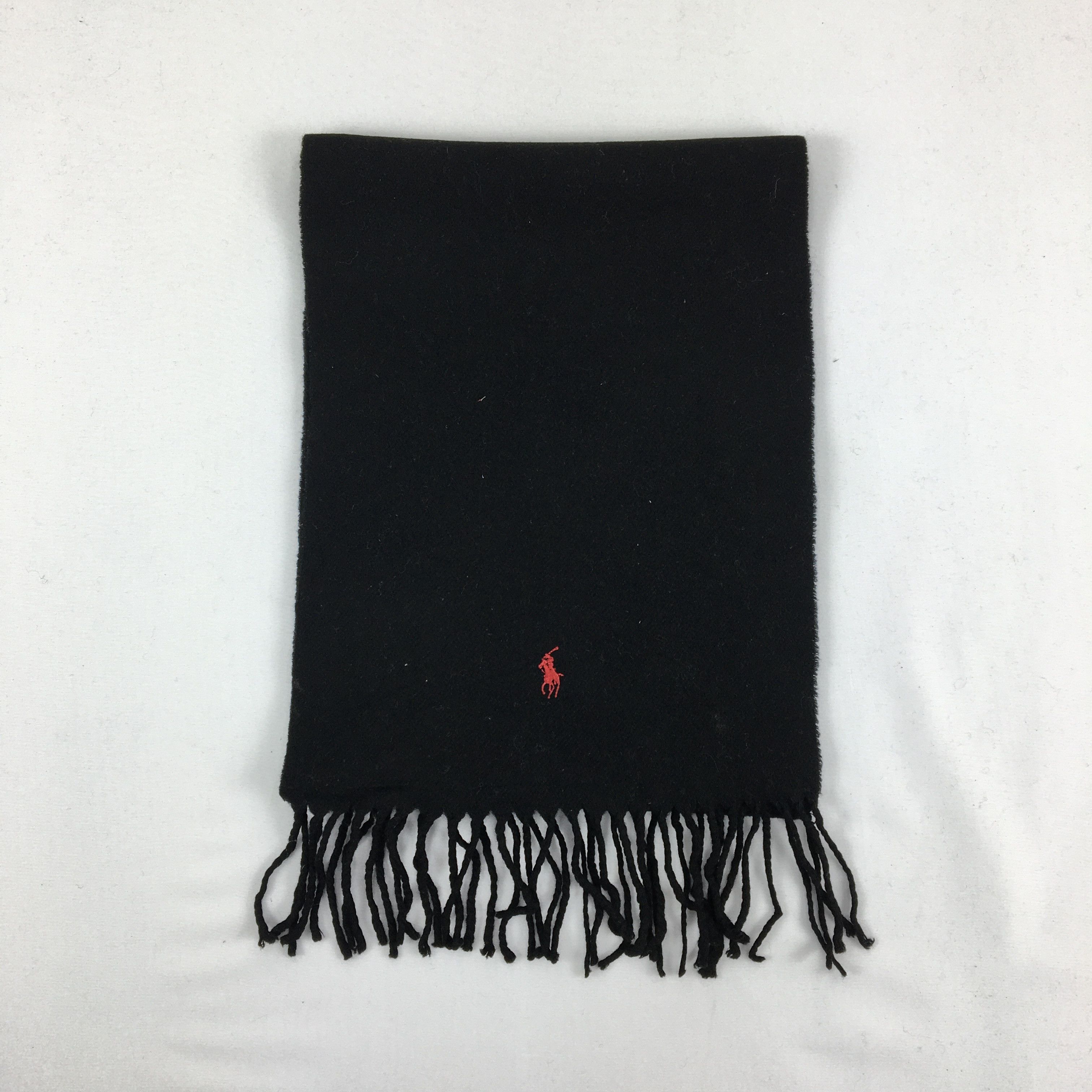 Polo Ralph Lauren Vintage Polo Ralph Lauren Scarf Muffler Fringe Wool . Size ONE SIZE - 2 Thumbnail