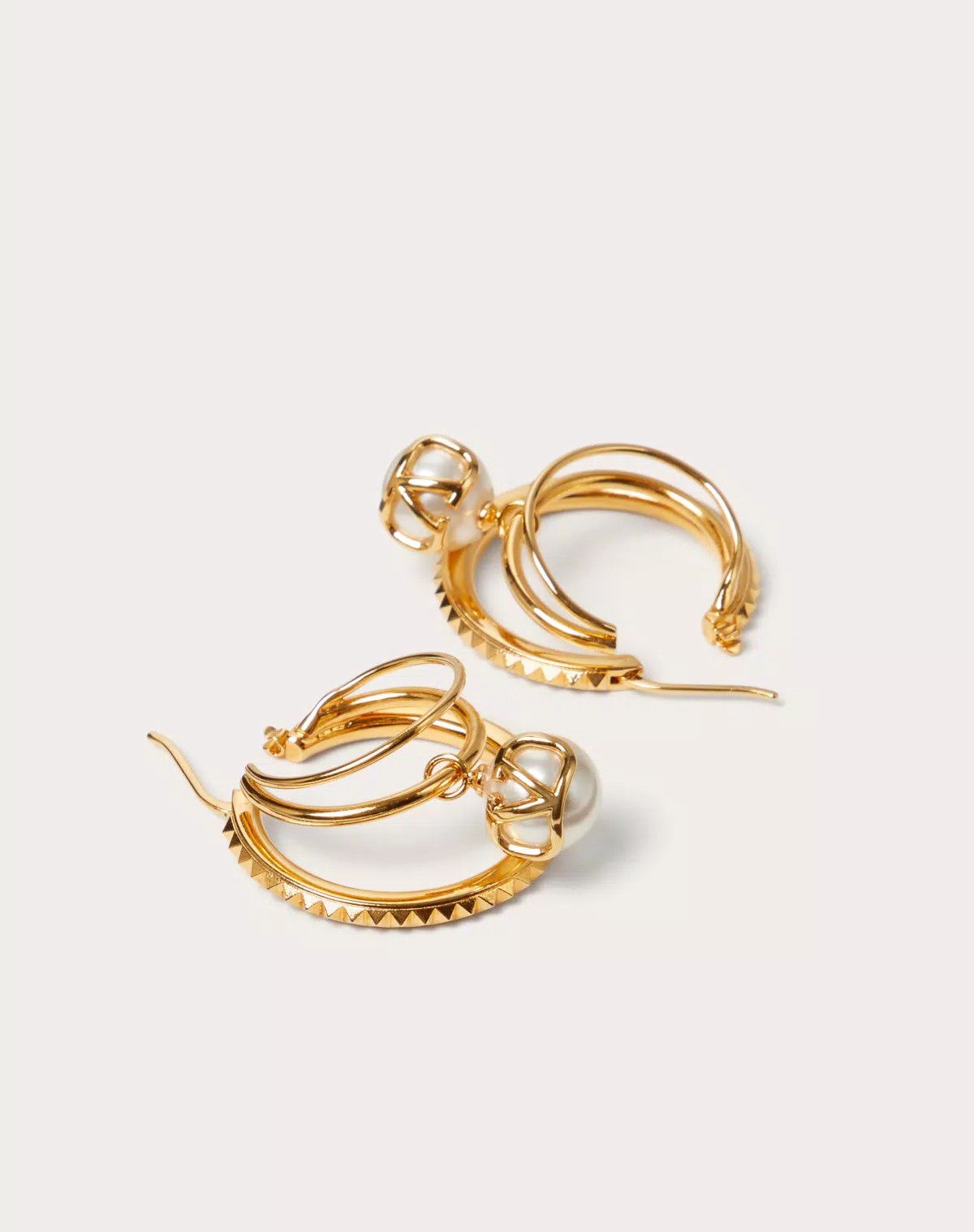Valentino oc11z0725 Size:OS/Earrings With Swarovski® Pearls in Golden Size ONE SIZE - 4 Thumbnail