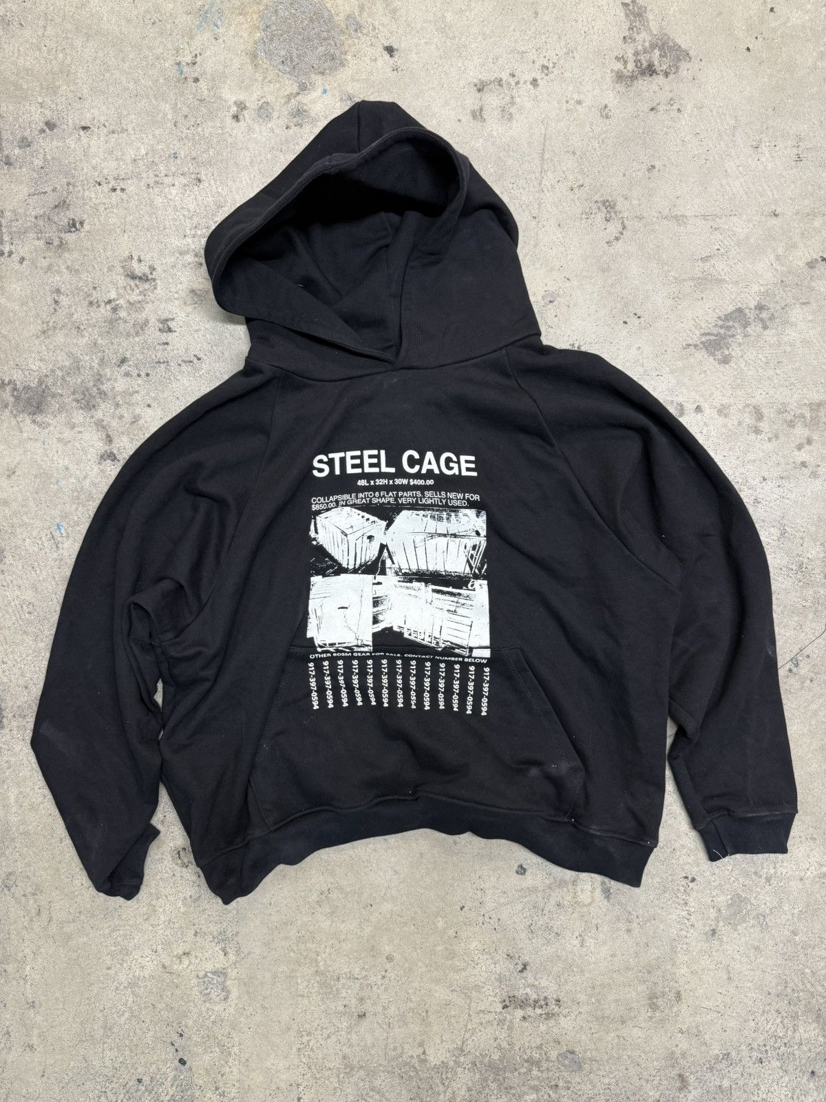 ALEXANDER DIGENOVA Alexander Digenova Black Steel Cage Hoodie Size US L / EU 52-54 / 3 - 1 Thumbnail