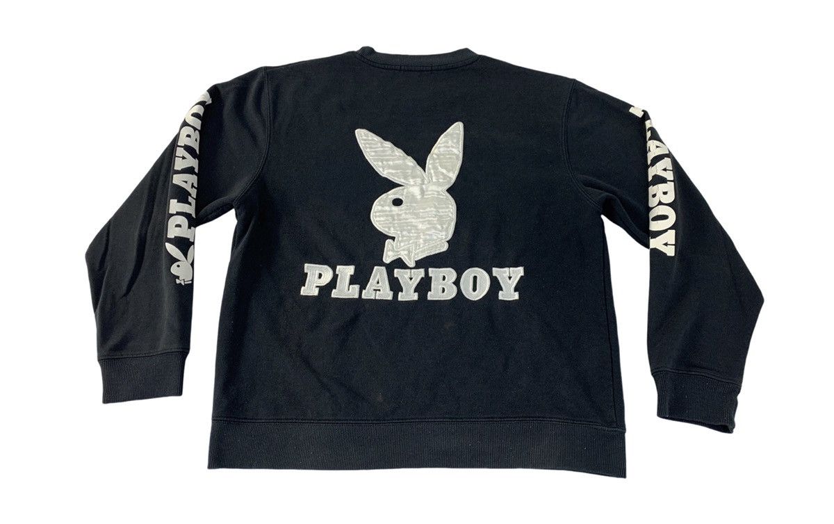 Playboy × Vintage Hype Playboy Crewneck Sweatshirt Big Logo Side Tape Unisex Size US M / EU 48-50 / 2 - 1 Thumbnail