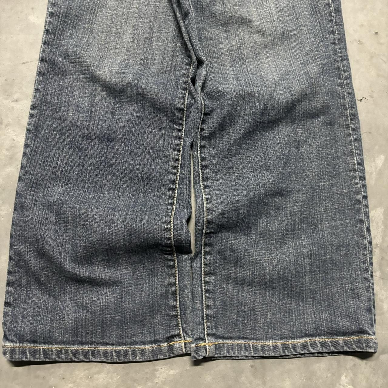 Japanese Brand × Vintage Crazy Vintage Y2K/2000s Grunge Dark Wash Denim Jeans! Size US 29 - 6 Thumbnail