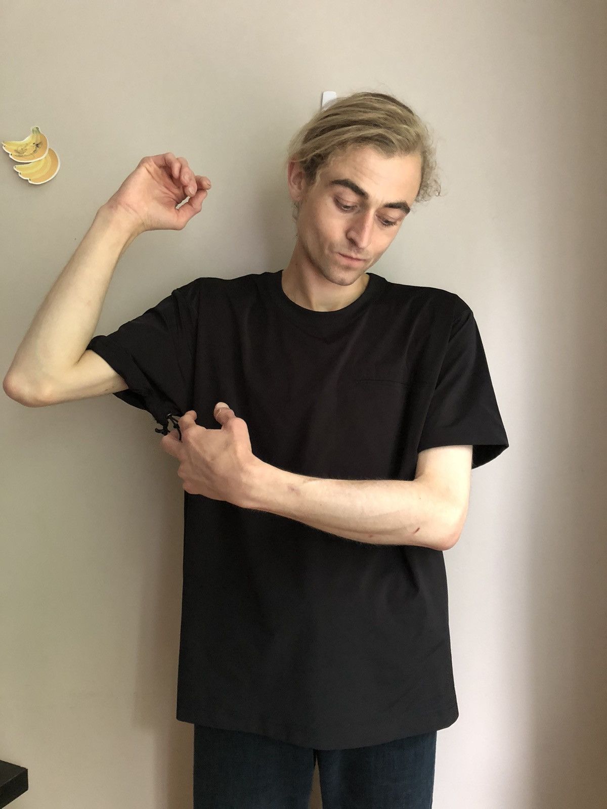 Issey Miyake × Ne-Net Ne-Net Drawstring Sleeve Nylon T Shirt Size US L / EU 52-54 / 3 - 3 Thumbnail