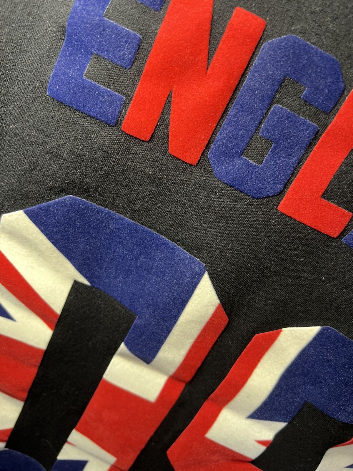 CHOCOOLATE Chocolate brand velvet UK flag number longsleeve shirt Size US XL / EU 56 / 4 - 7 Thumbnail