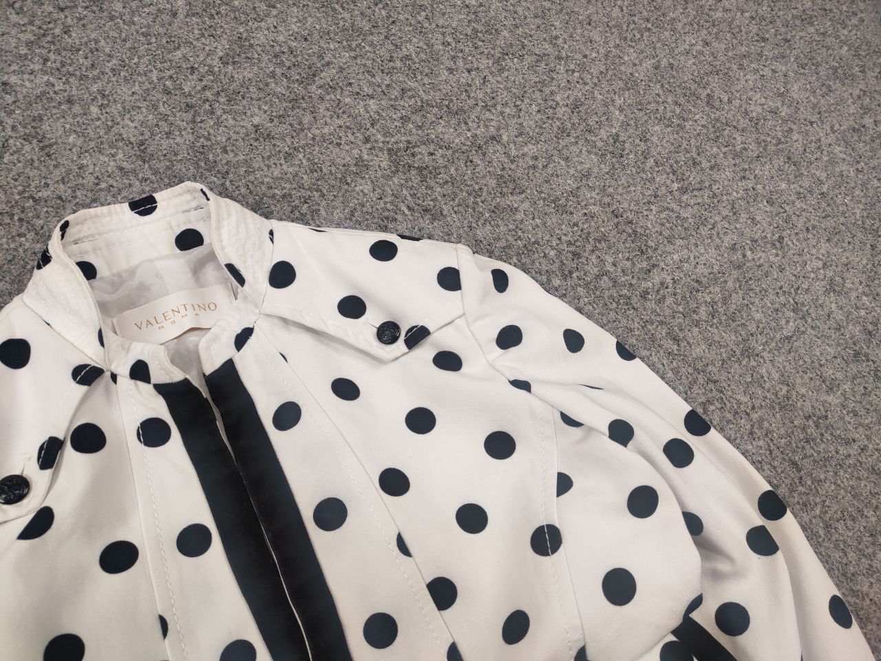 Valentino Valentino Roman Vintage Blazer jacket white black polka dots Size M / US 6-8 / IT 42-44 - 7 Thumbnail