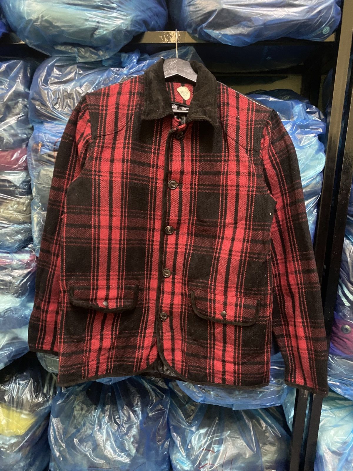 Japanese Brand CHESSY BAD RED PLAID JACKET MADE IN JAPAN Size US S / EU 44-46 / 1 - 1 Thumbnail