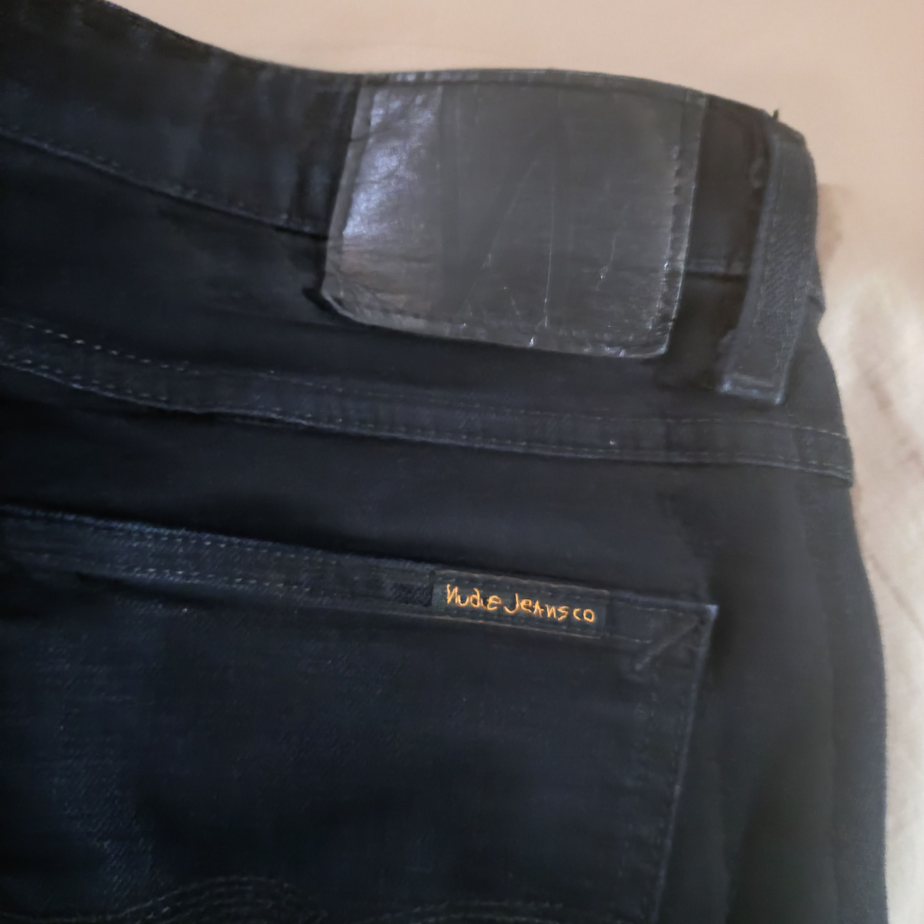 Nudie Jeans Nudie jeans skinny lin denim/ black black Size US 33 - 3 Thumbnail