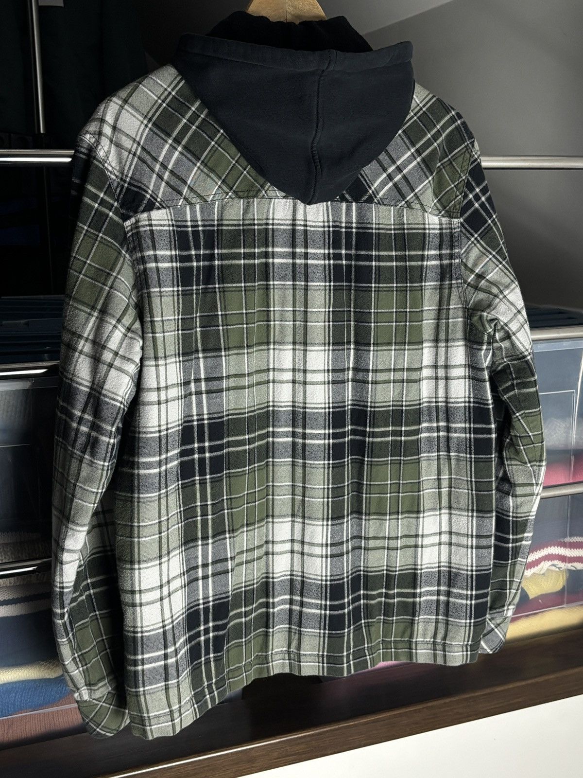 Acne Studios Acne Studios Oversized Checked Hooded Jacket Face Logo Size US XS / EU 42 / 0 - 8 Thumbnail