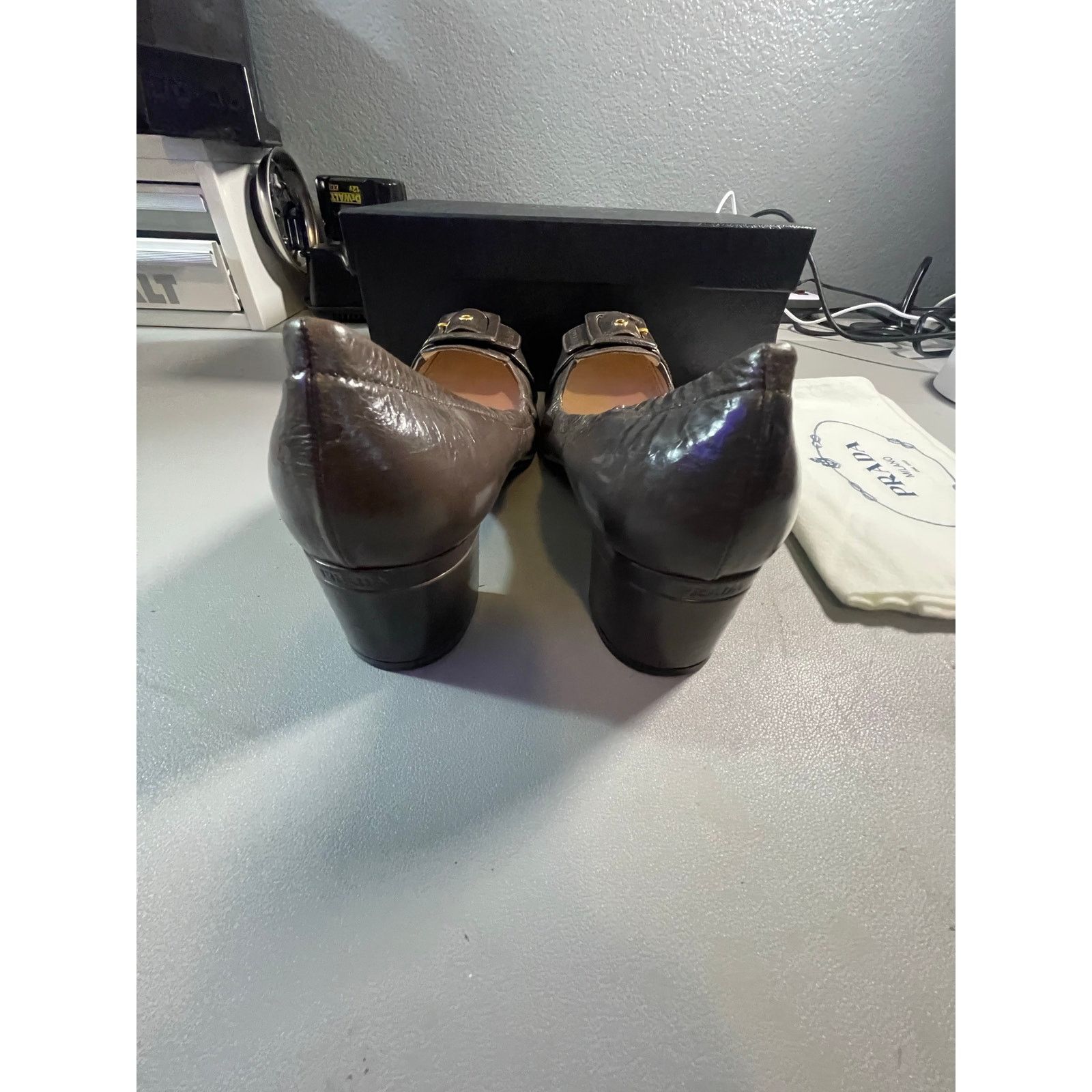 Prada Prada Calzature Donna 40 1D711CF045 Antic Soft1 Grafite Size US 9 / IT 39 - 9 Thumbnail