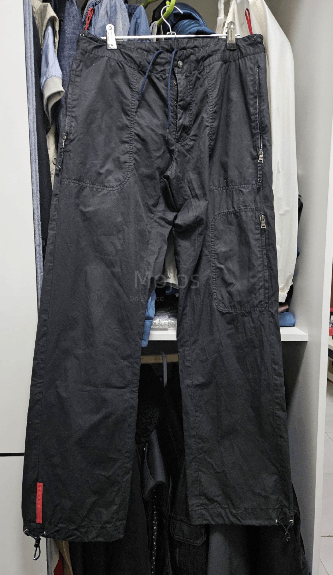 パンツ 00s PRADA SPORTS nylon pants 00's PRADA SPORT side zip nylon pants ( repair to right knee