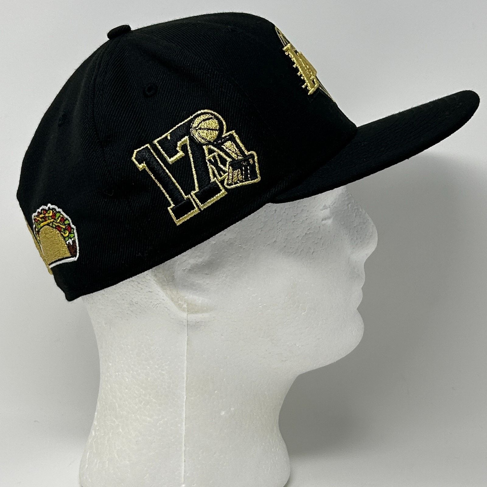 New Era Los Angeles LA Lakers Hat Cap Taco Palm New Era Fitted 7 1/2 Size ONE SIZE - 6 Thumbnail