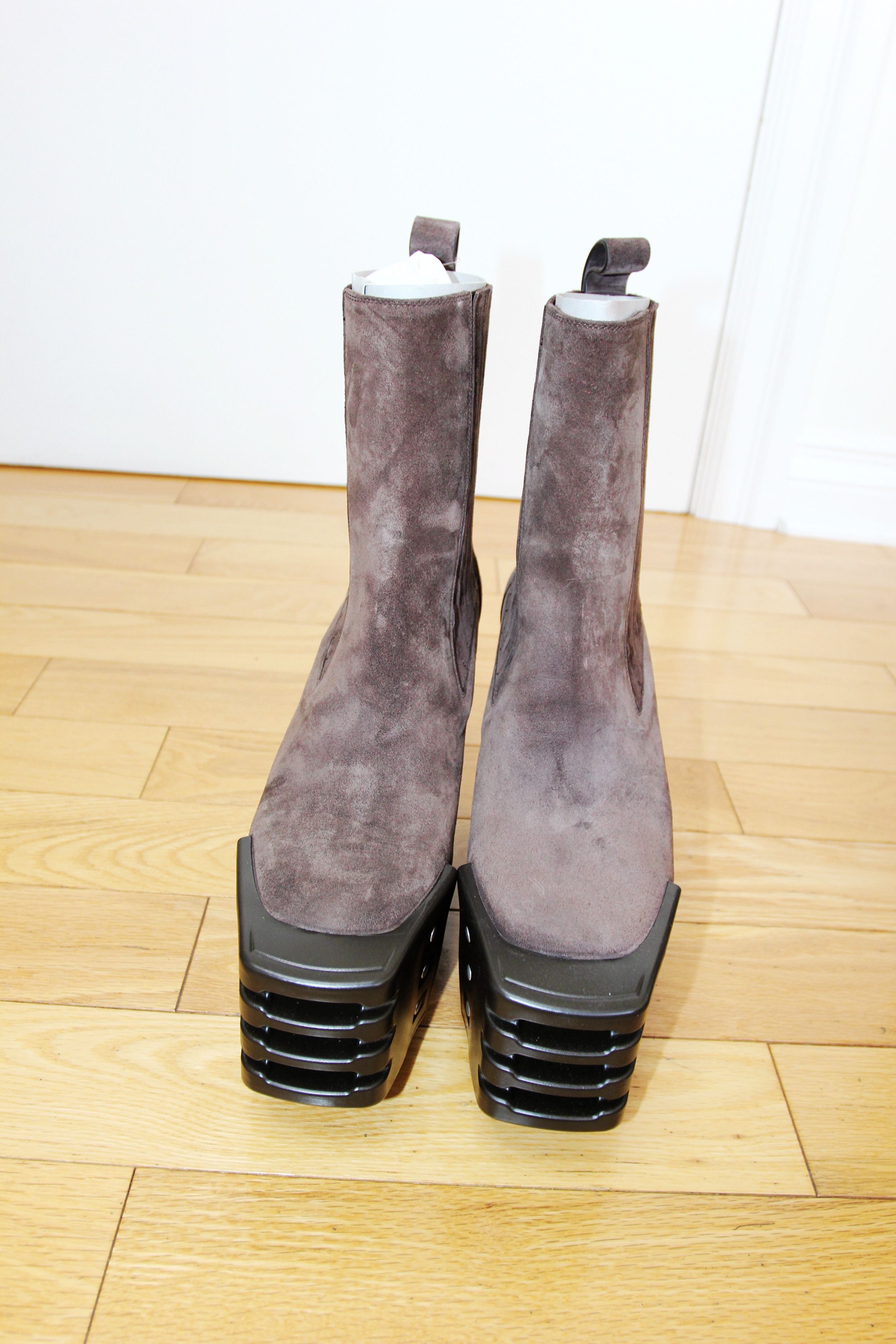 Rick Owens BNWT AW25 RICK OWENS "CONCORDIANS" GRILLED WEDGE BEATLE 38 Size US 8 / IT 38 - 3 Thumbnail