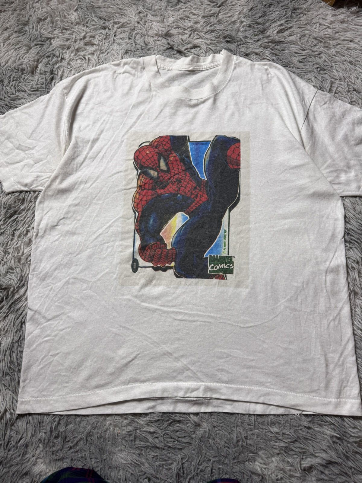 Vintage Vintage Spiderman vs Venom Promo Tee 1995 Marvel Comics Size US XXL / EU 58 / 5 - 1 Thumbnail