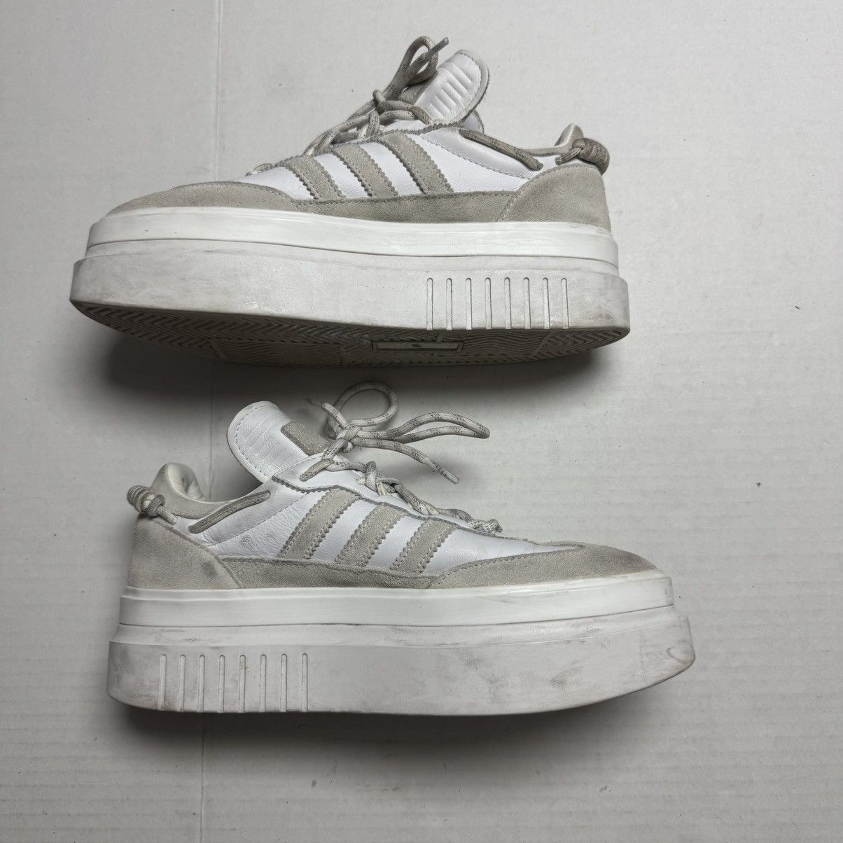 Adidas × Ivy Park adidas x Ivy Park Super Sleek White Gary Platform Sneakers Size US 10.5 / IT 40.5 - 2 Thumbnail