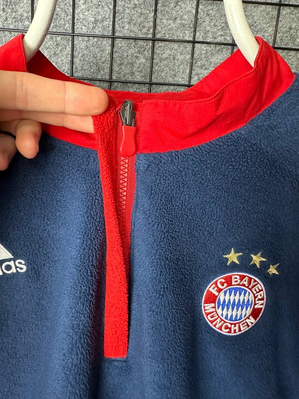 Adidas Adidas FC Bayern Munich fleece nylon reversible jacket Size US L / EU 52-54 / 3 - 5 Thumbnail