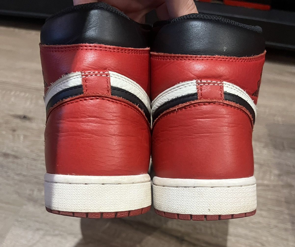 Jordan Brand Air Jordan 1 High Retro Bred Toe Size 10.5 Size US 10.5 / EU 43-44 - 5 Thumbnail
