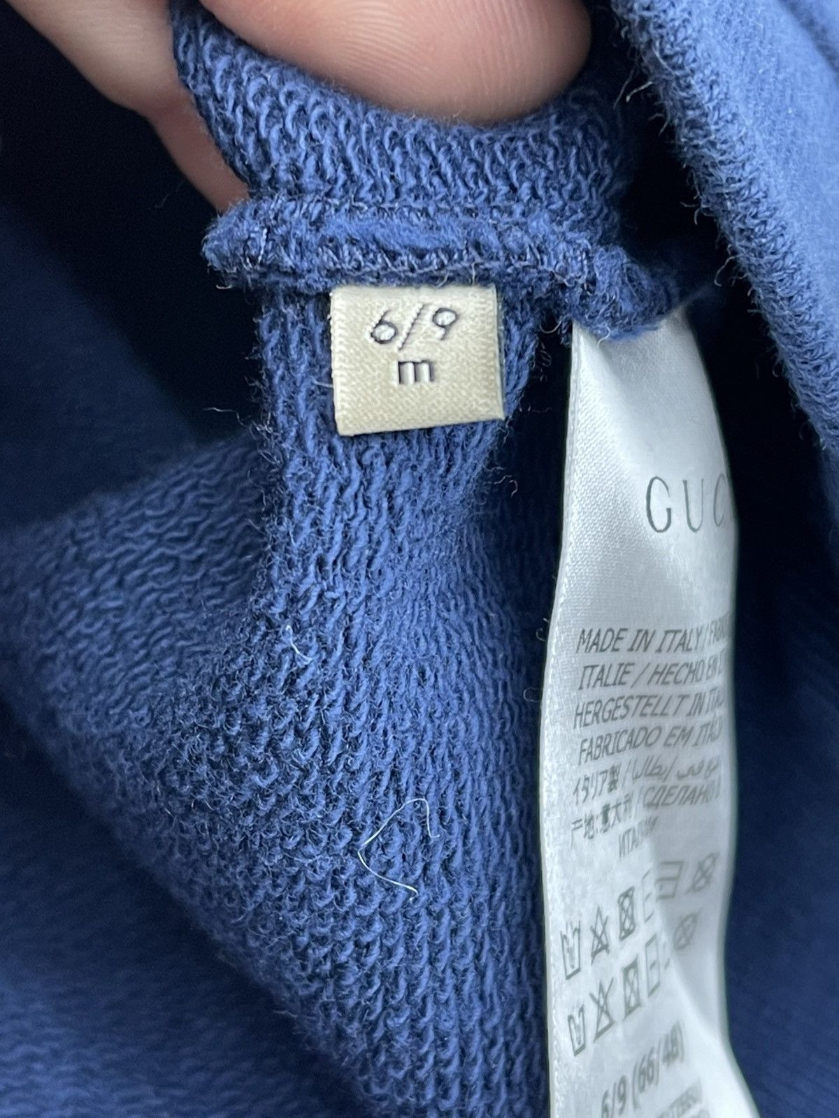 Gucci Size 6/9M - Gucci Logo Print Hoodie Blue Kids Size US XXS / EU 40 - 6 Thumbnail