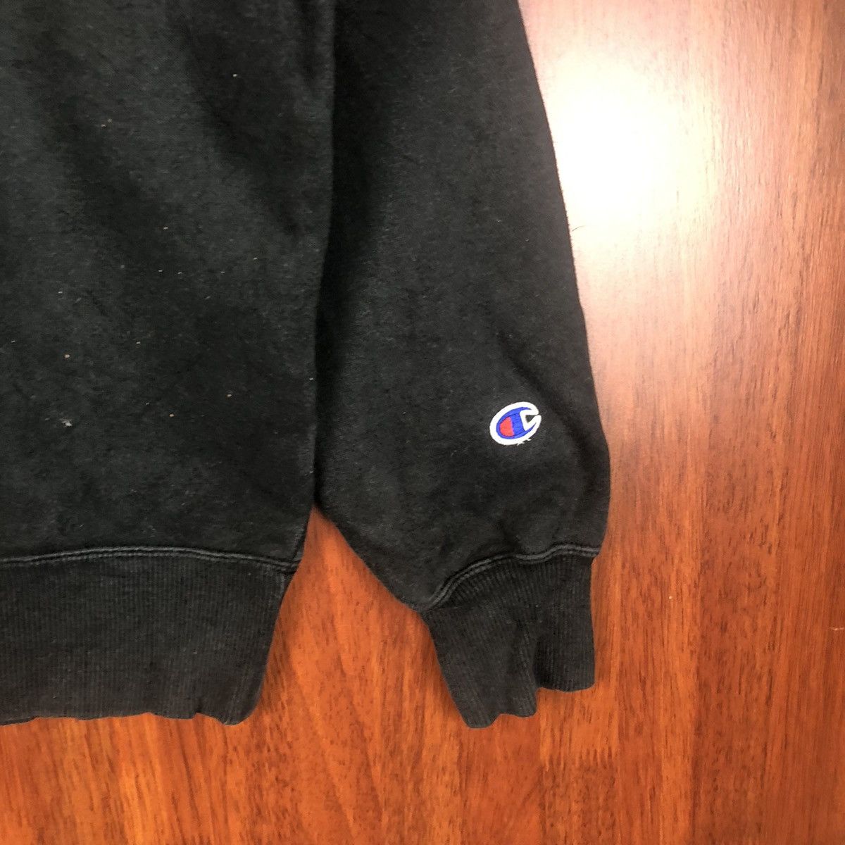 Champion × Vintage Champion vintage painted Black Sweatshirt #7501 Size US M / EU 48-50 / 2 - 8 Thumbnail