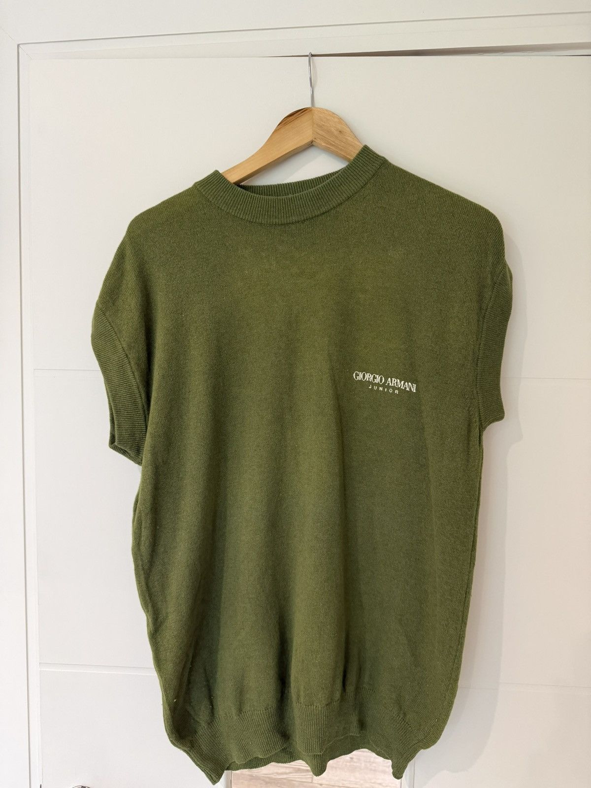 Giorgio Armani GIORGIO ARMANI SLEEVELESS KNIT GREEN Size US M / EU 48-50 / 2 - 1 Thumbnail