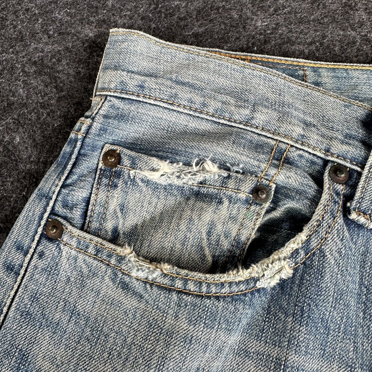 Levi's Levis 501 Distressed Faded Vintage Denim 36x30 D581 Size US 36 / EU 52 - 13 Thumbnail