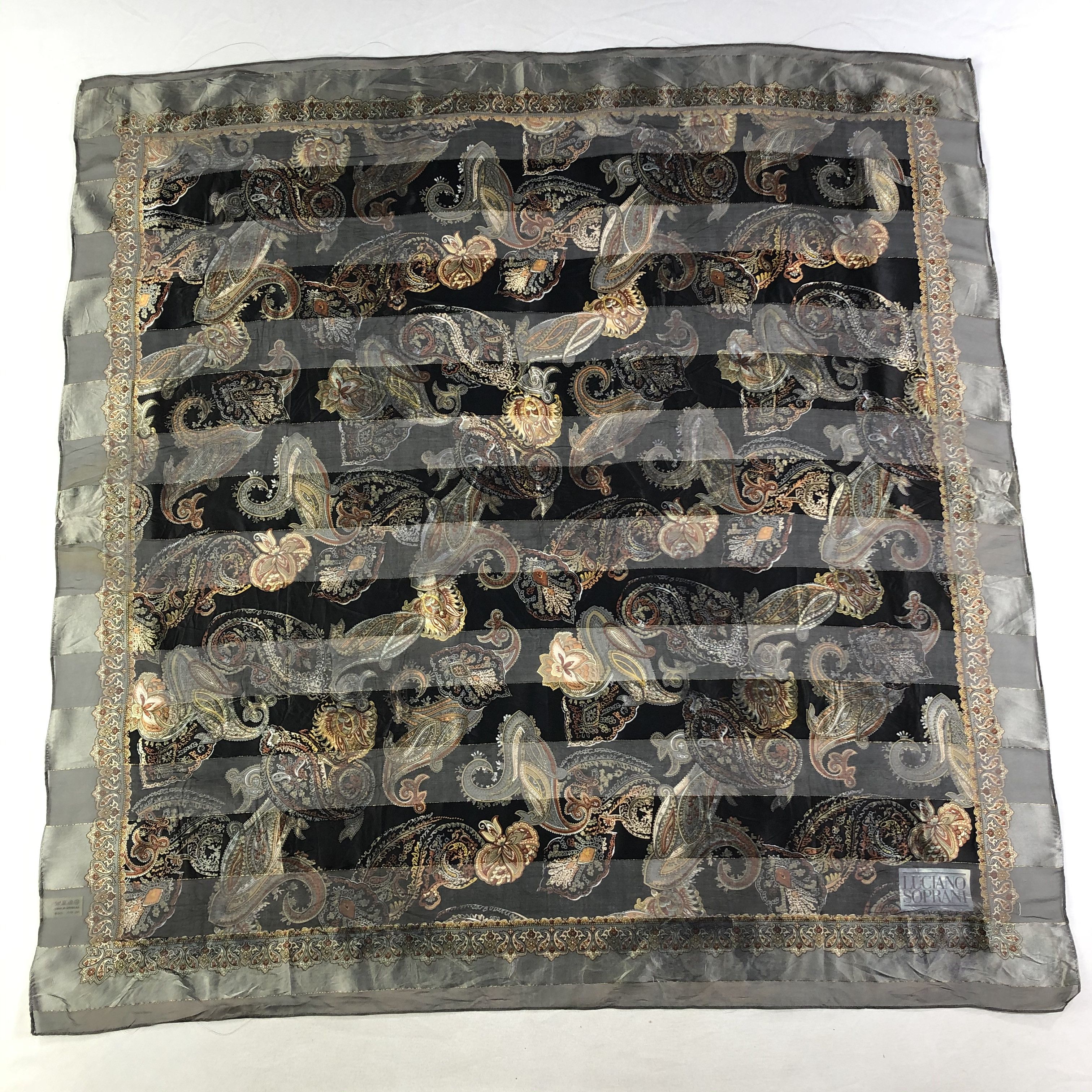 Vintage Vintage Luciano Soprani Silk Scarf Size ONE SIZE - 2 Thumbnail