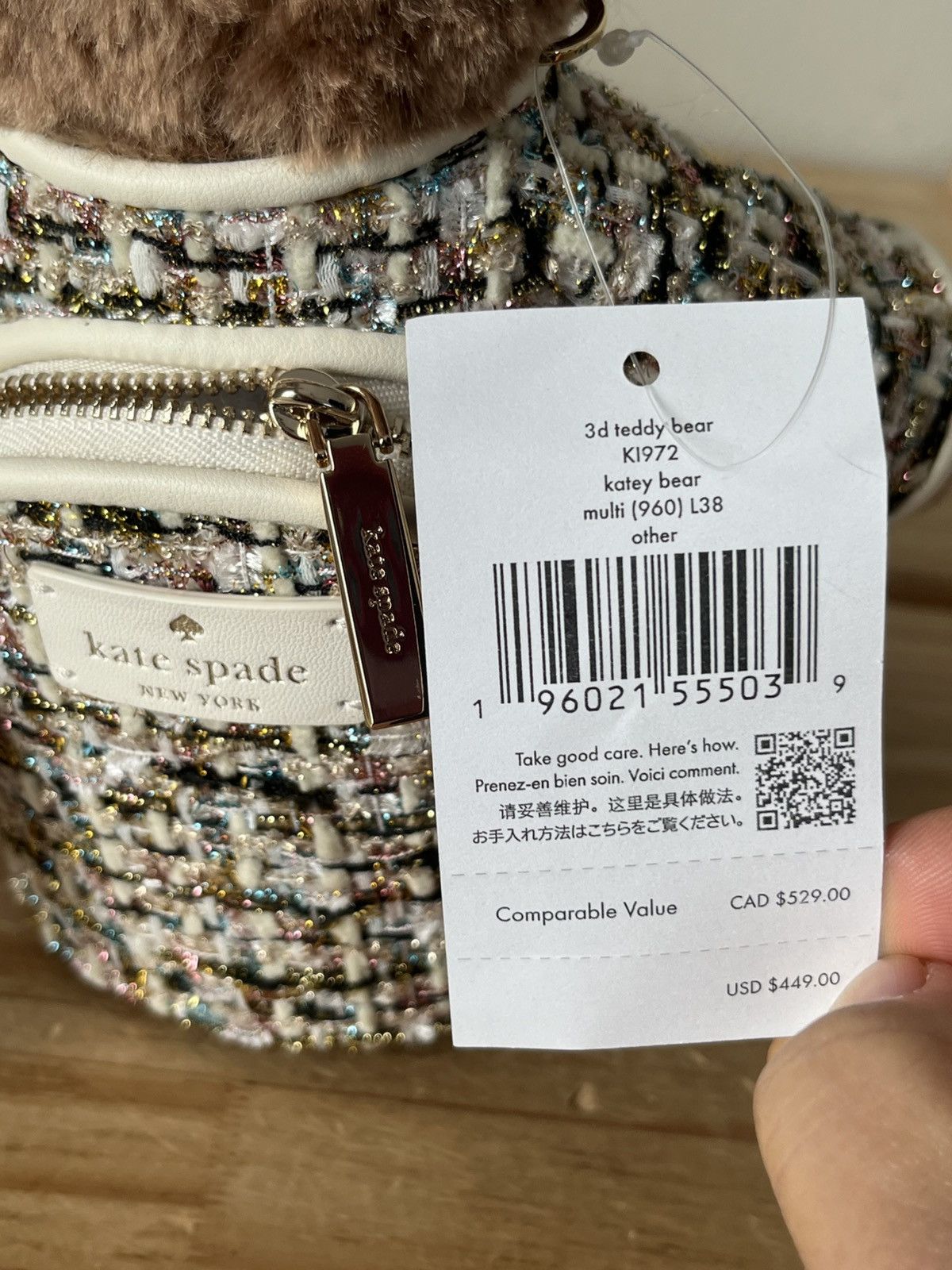 Kate Spade Kate Spade Oh What Fun 3D Teddy Bear Crossbody Size ONE SIZE - 4 Thumbnail