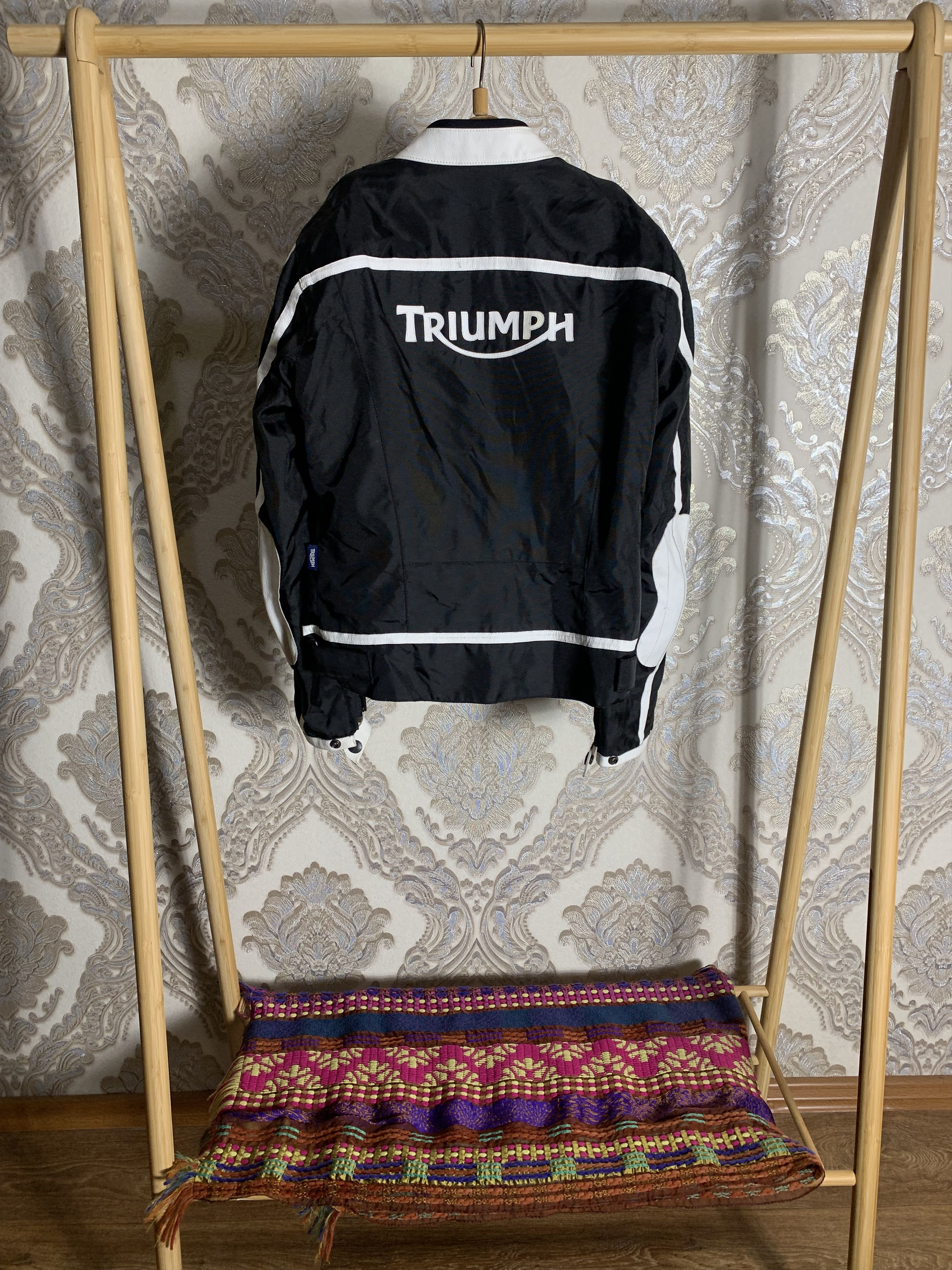 Harley Davidson VINTAGE TRIUMPH MOTORCYCLE JACKET BIKE RETRO Y2K 90s Size US M / EU 48-50 / 2 - 10 Thumbnail