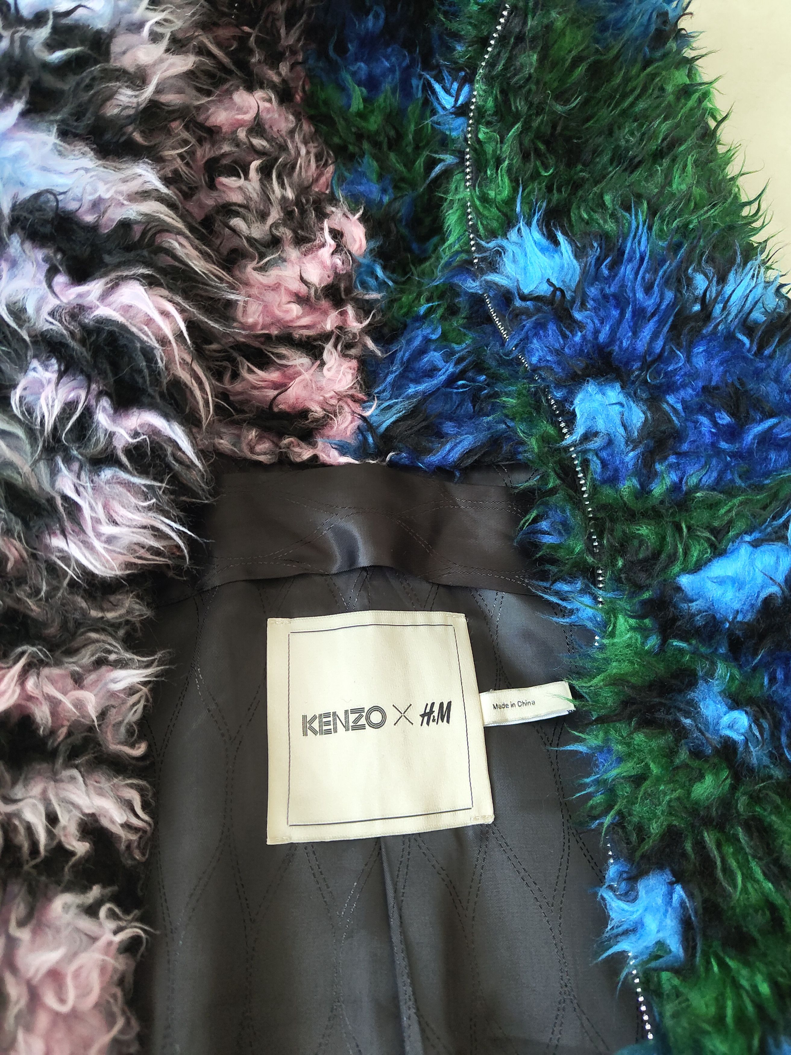 H&M × Kenzo Kenzo X HM faux fur bomber Size US M / EU 48-50 / 2 - 8 Thumbnail