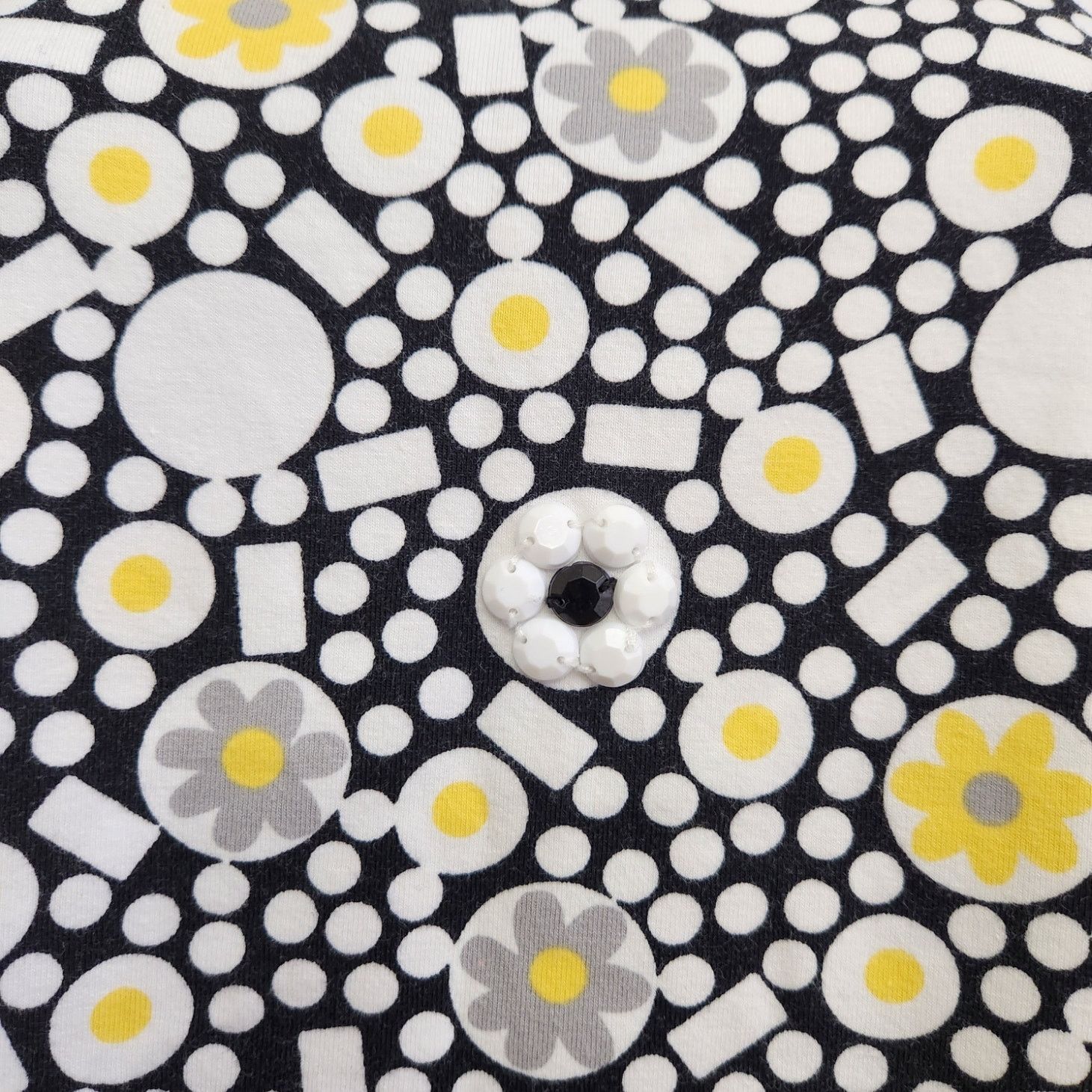 Other Ruby Rd. Black White Yellow Geo Print Top XL Lightweight Size XL / US 12-14 / IT 48-50 - 2 Thumbnail