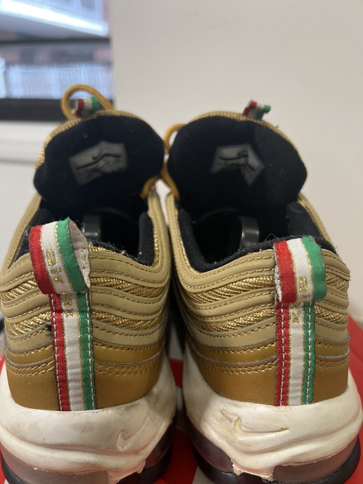 Nike Nike Air Max 97 Italy Metallic Gold Size US 8 / EU 41 - 7 Thumbnail