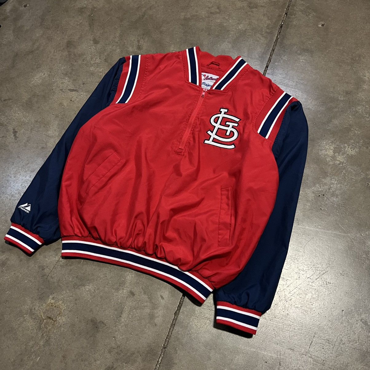 MLB × Majestic × Vintage Vintage St Louis Cardinals Majestic MLB Windbreaker Jacket Size US M / EU 48-50 / 2 - 2 Thumbnail