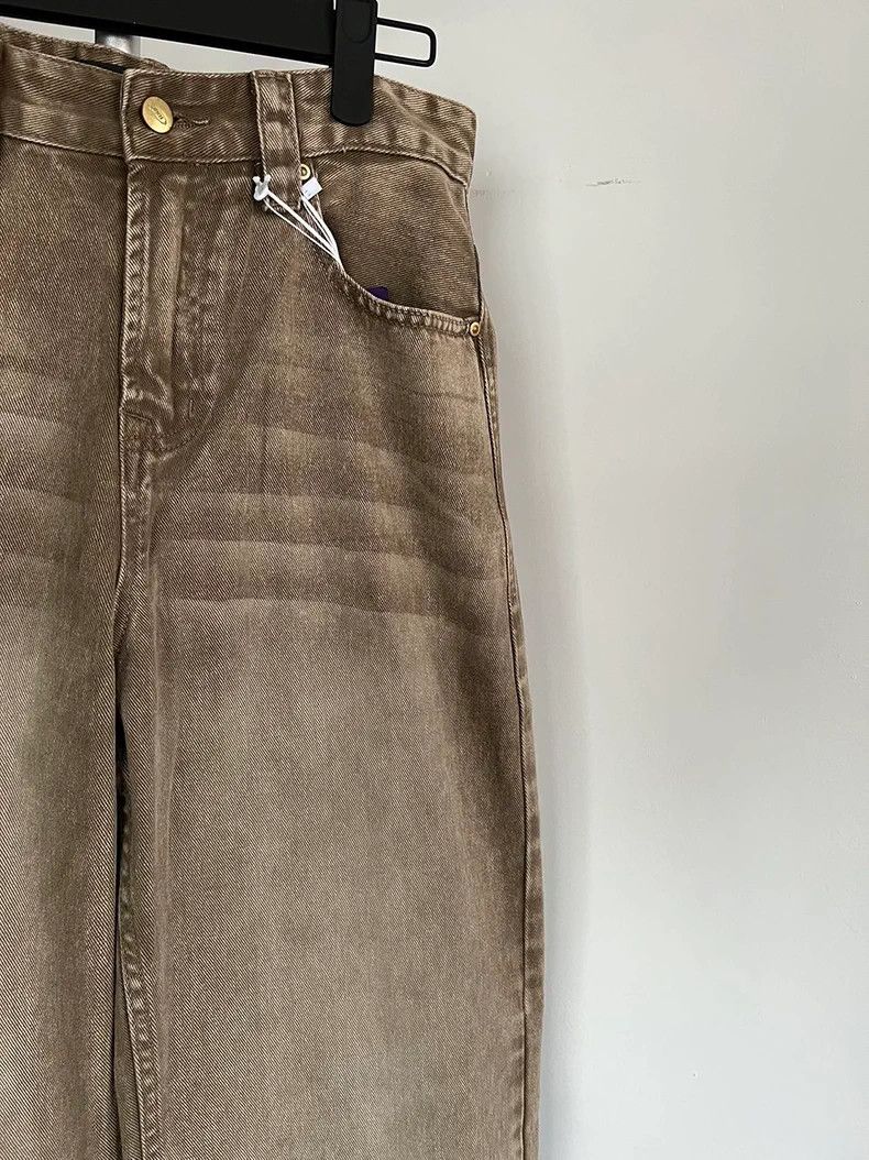 Designer Washed faded loose baggy cleanfit yuppie y2k jeans Size US 30 / EU 46 - 4 Thumbnail