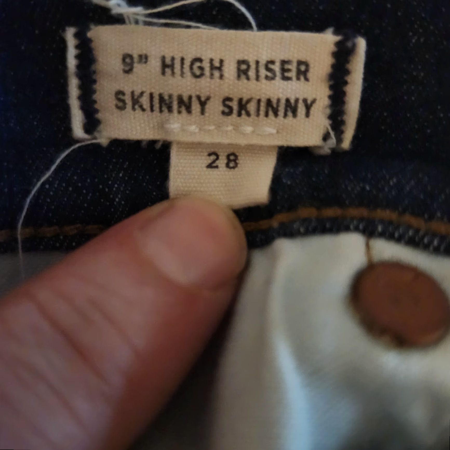 Madewell Madewell Jeans Womens 28 9" High Riser Skinny Denim Blue City Hipster Slim Fit 5-Pocket Jeans Mens Womens Girls Size 28" / US 6 / IT 42 - 7 Thumbnail