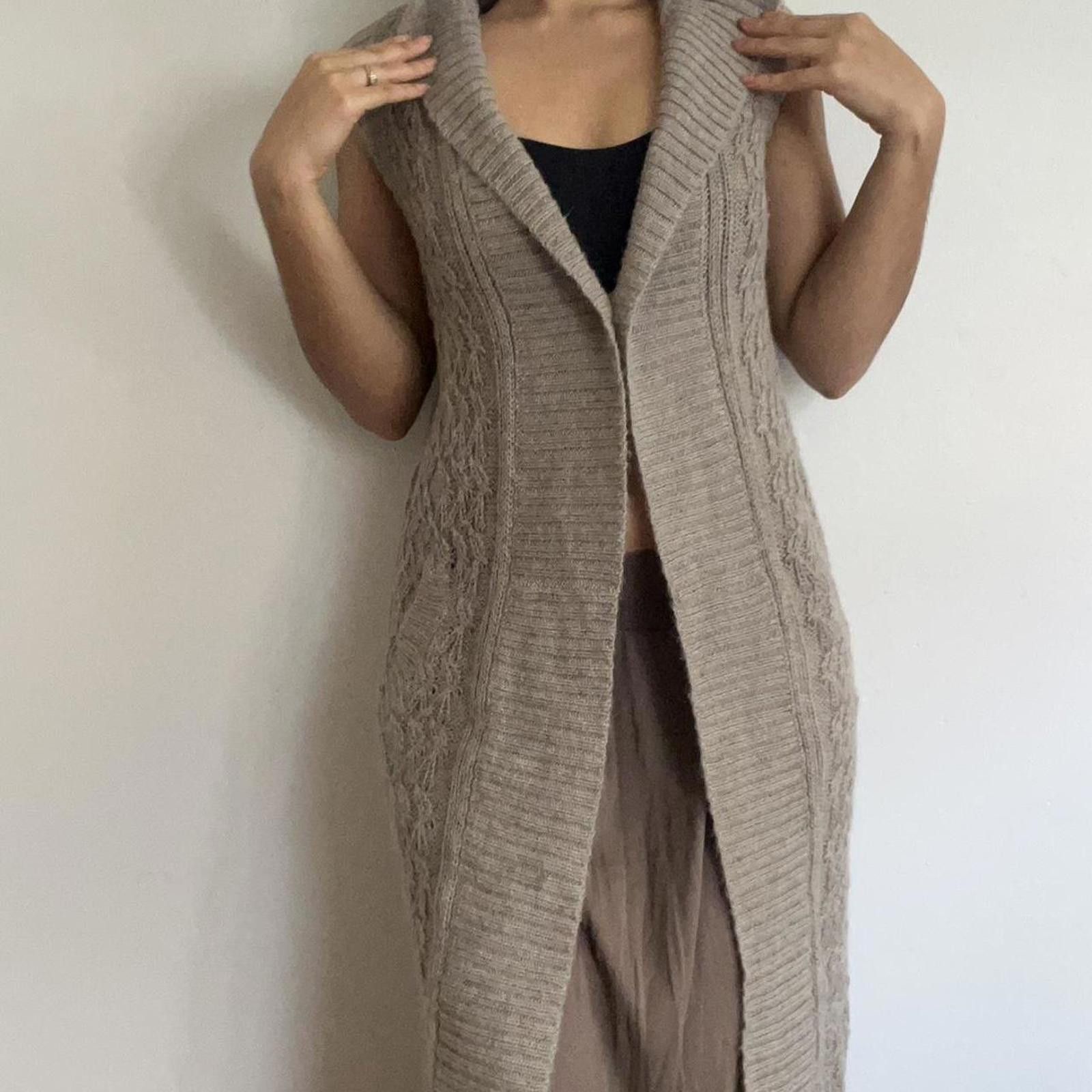 Other Tan and brown cable knit vest #winterknits Size M / US 6-8 / IT 42-44 - 1 Thumbnail