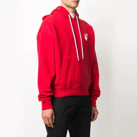 Off-White Red Pascal Skeleton Arrows Oversized Hoodie Size US M / EU 48-50 / 2 - 3 Thumbnail