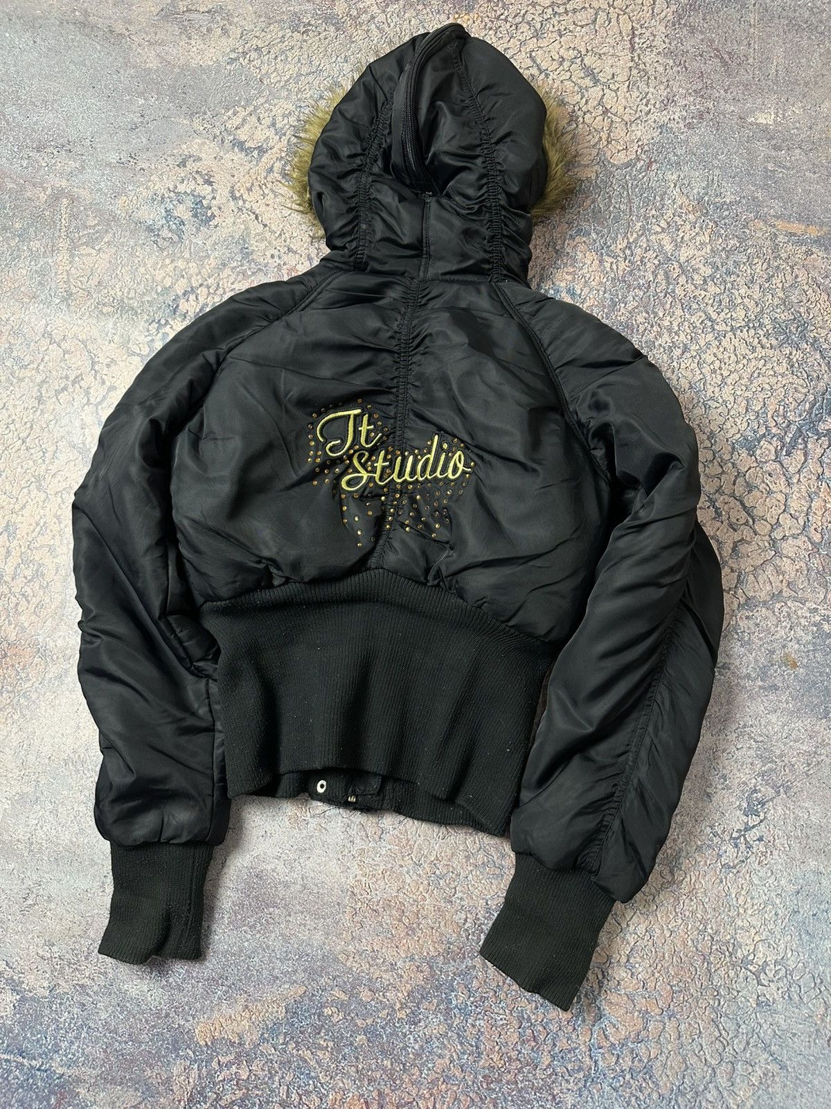20471120 Fur Jacket PUFFER BOMBER LGB Style Size US S / EU 44-46 / 1 - 7 Thumbnail