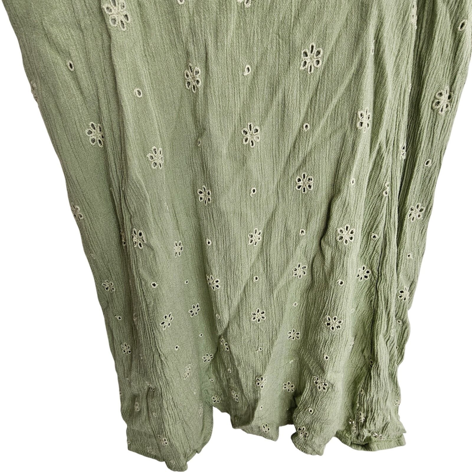 O'Neill O'Neill Womens Eyelet Babydoll Mini Tank Dress S Surf Ruffle Size S / US 4 / IT 40 - 4 Thumbnail