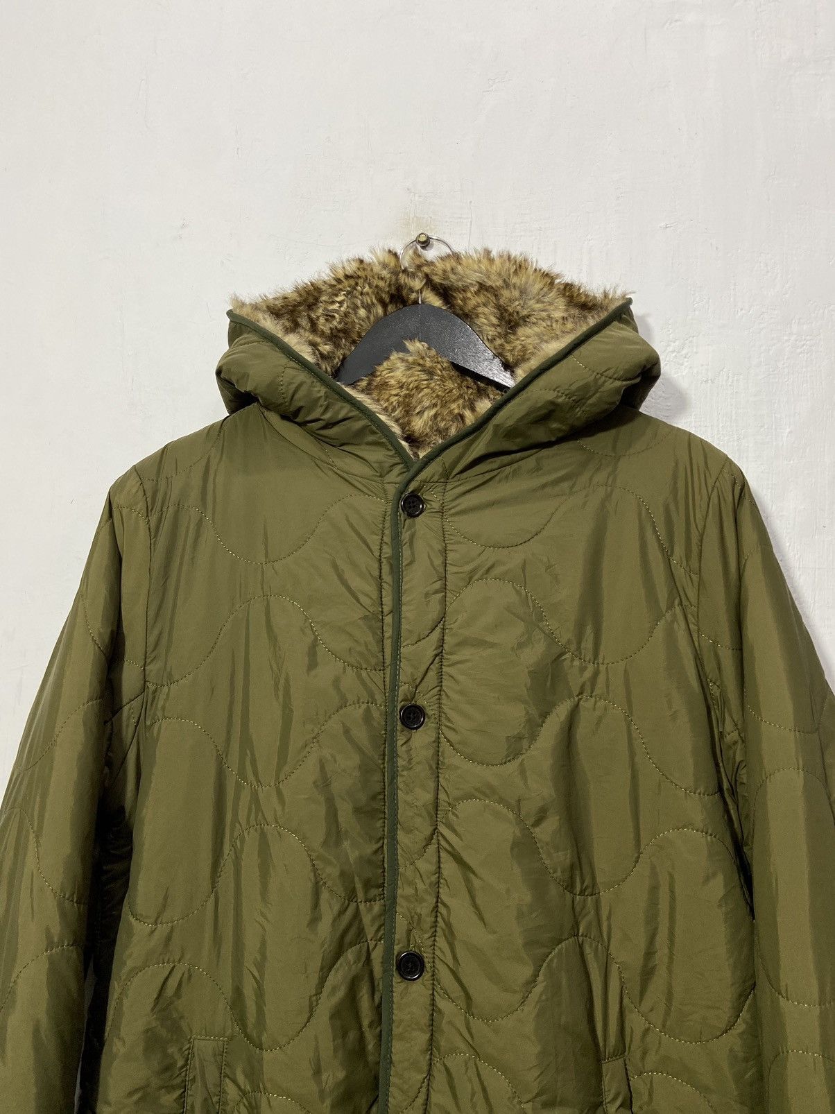 Zadig & Voltaire Zadig & Voltaire Green Fur Down Jacket Nylon Size US M / EU 48-50 / 2 - 3 Thumbnail