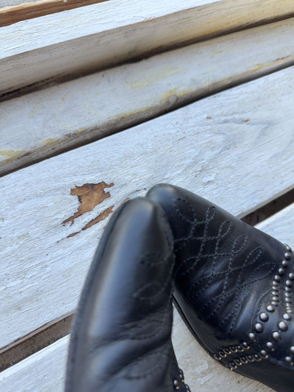 Anine Bing Anine Bing 00s Studded Western Leather Boots Made USA Size US 6.5 / IT 36.5 - 19 Thumbnail