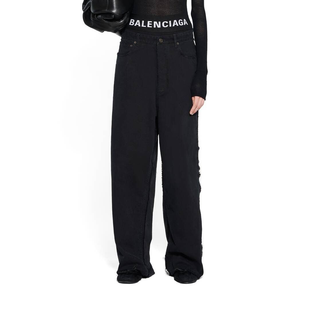 Balenciaga o1la1rc1a0725 Hybrid Baggy Pants in Black Size US 32 / EU 48 - 5 Thumbnail