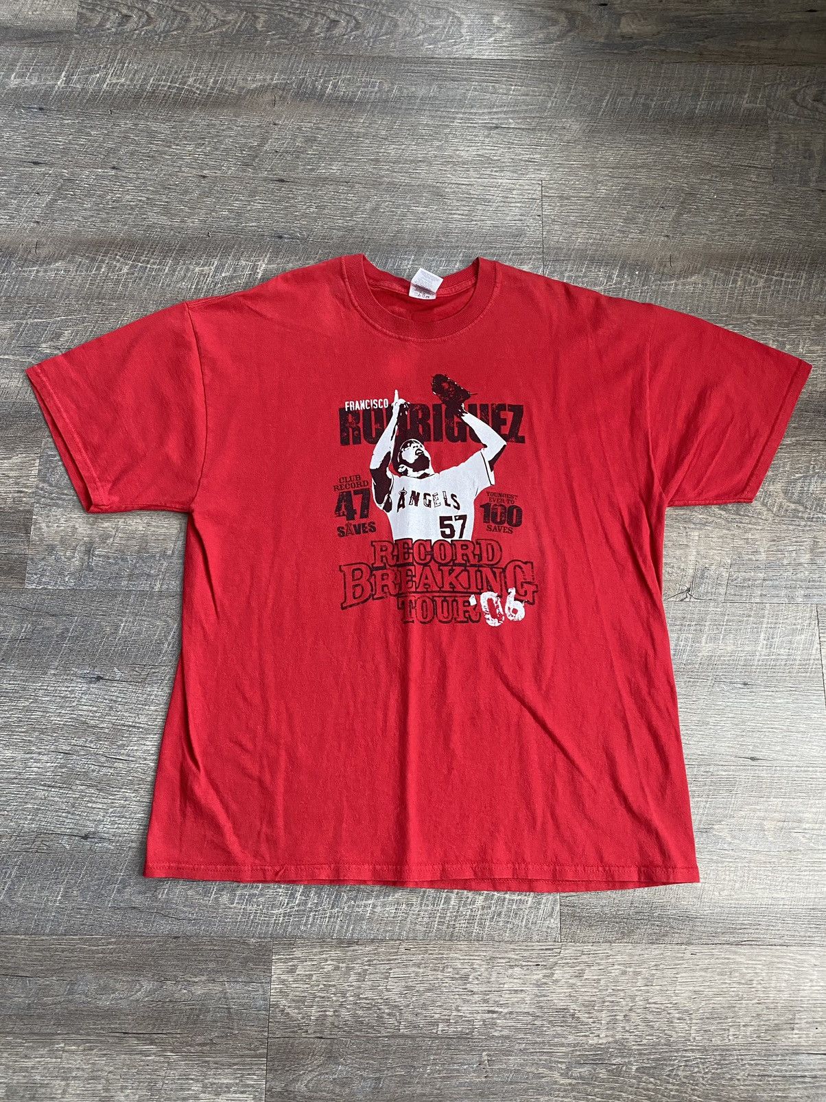 Vintage 2006 Anaheim Angels Francisco Rodríguez Tee Size US XL / EU 56 / 4 - 1 Thumbnail