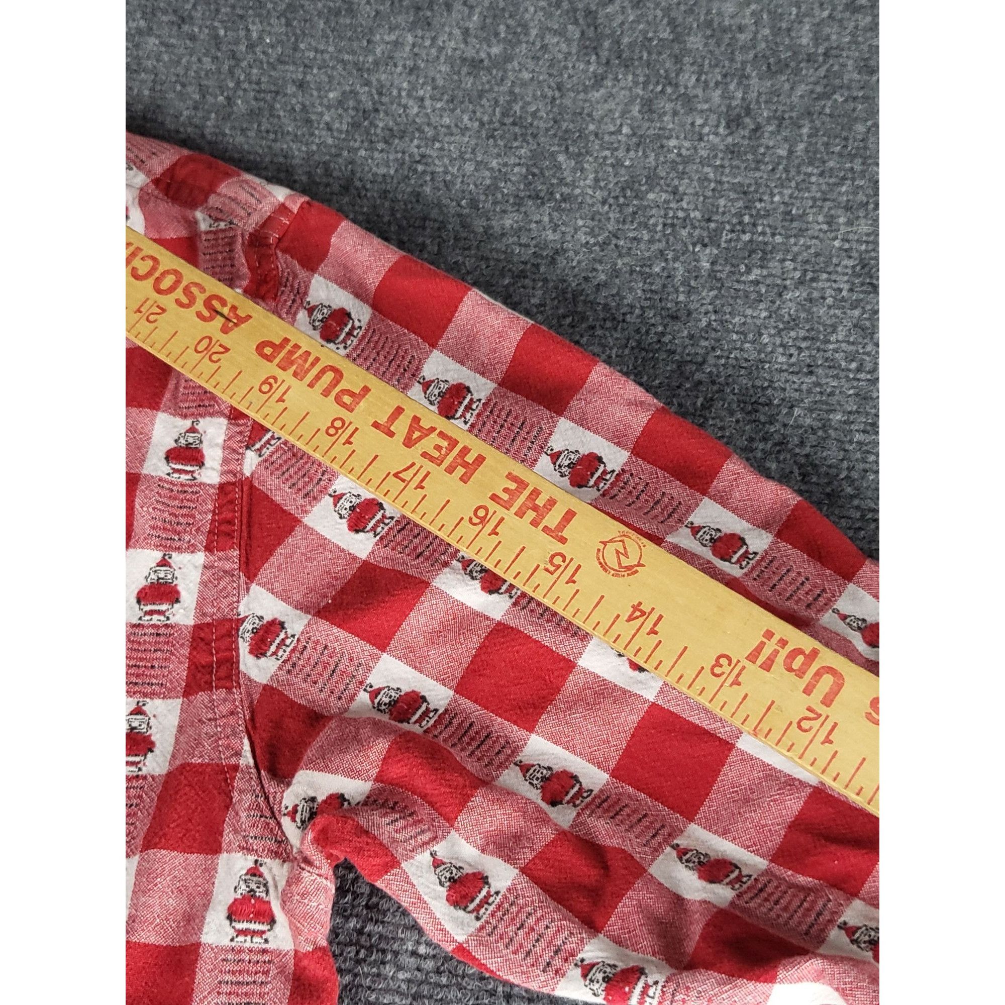 Vintage Vintage 90s Westbound Plaid Gingham Santa Button Down Shirt Size L / US 10 / IT 46 - 4 Thumbnail