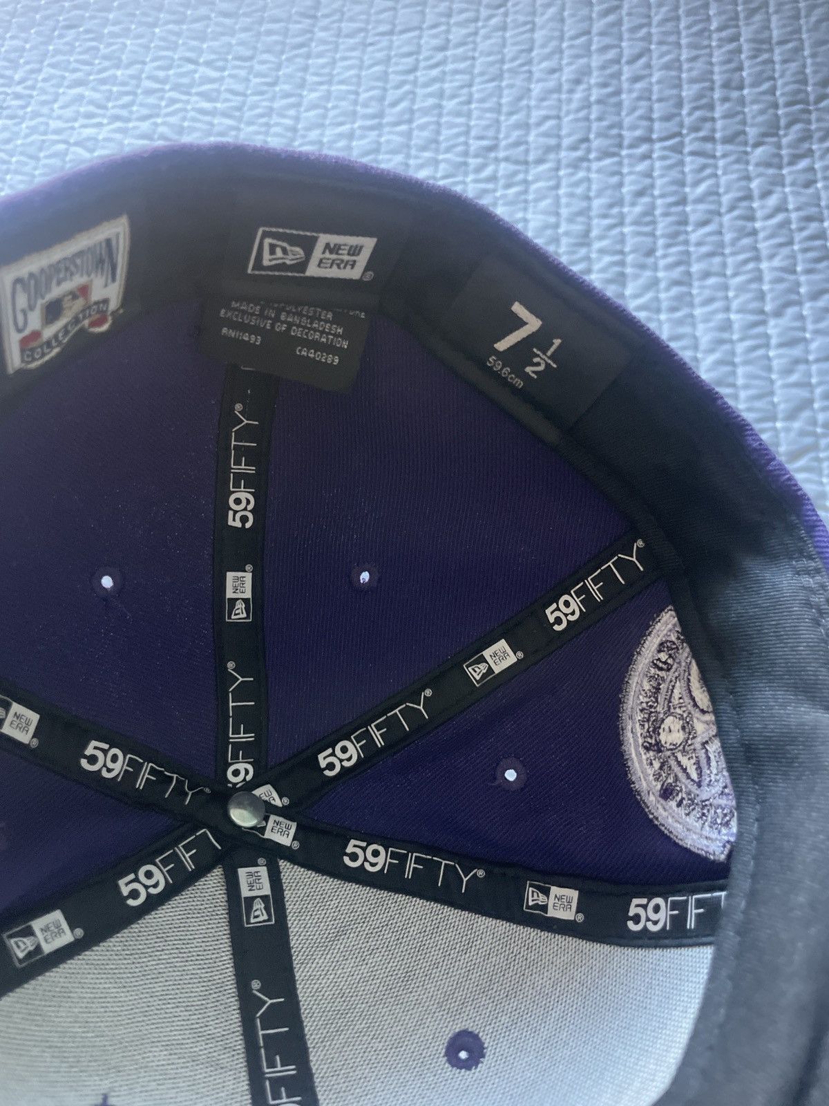New Era Fitted Purple “Giants 25 Year Anniversary Hat” Size ONE SIZE - 4 Thumbnail