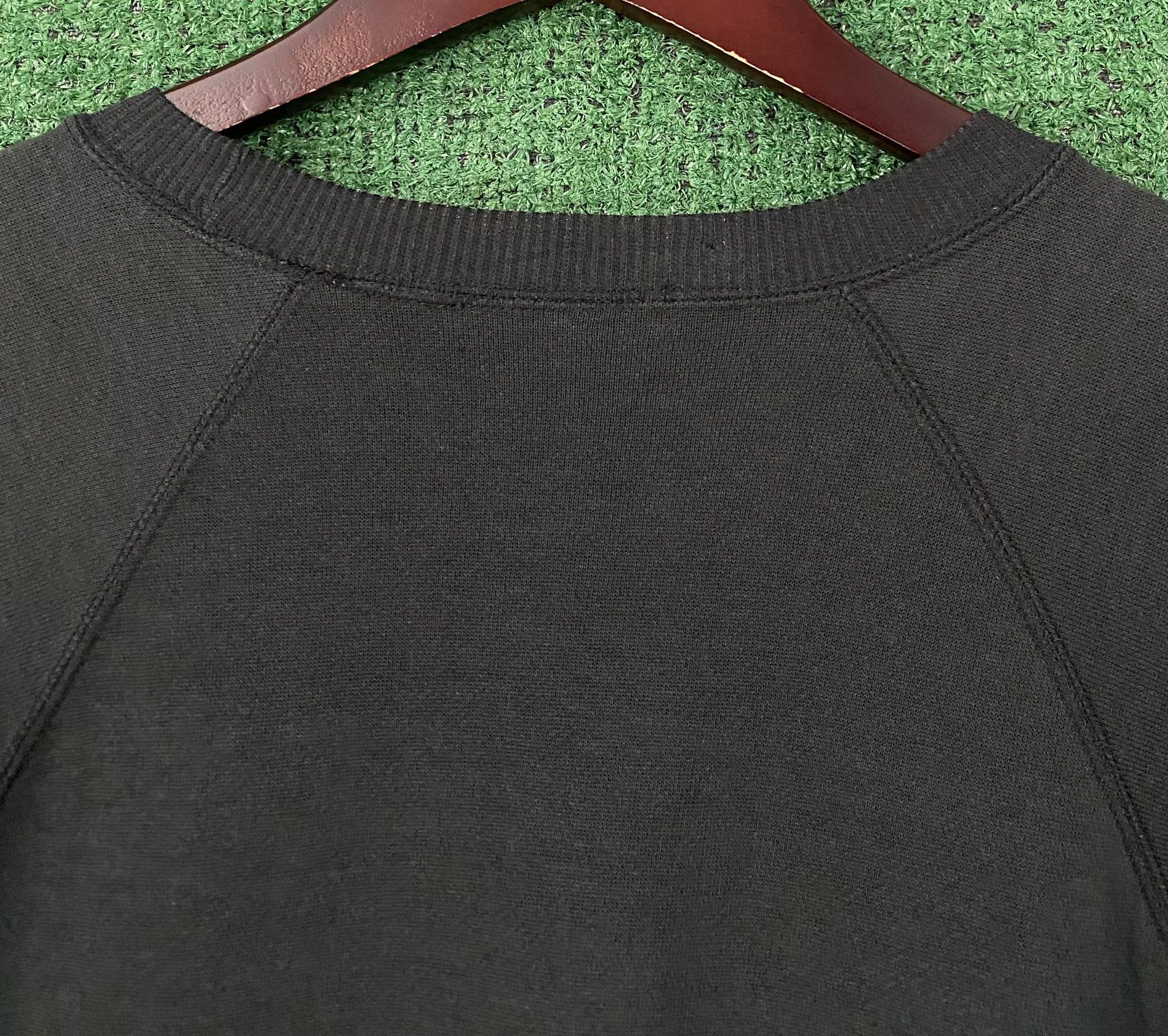 Vintage 80’s IOU Fashion Network Graphic Black Raglan Sweatshirt XL Size XL / US 12-14 / IT 48-50 - 6 Thumbnail